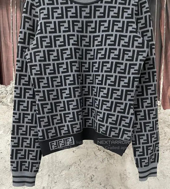 Fendi Fendi Black Long Sleeve Knit Sweater for Women . Size XXS / US 00 / IT 34 - 4 Thumbnail