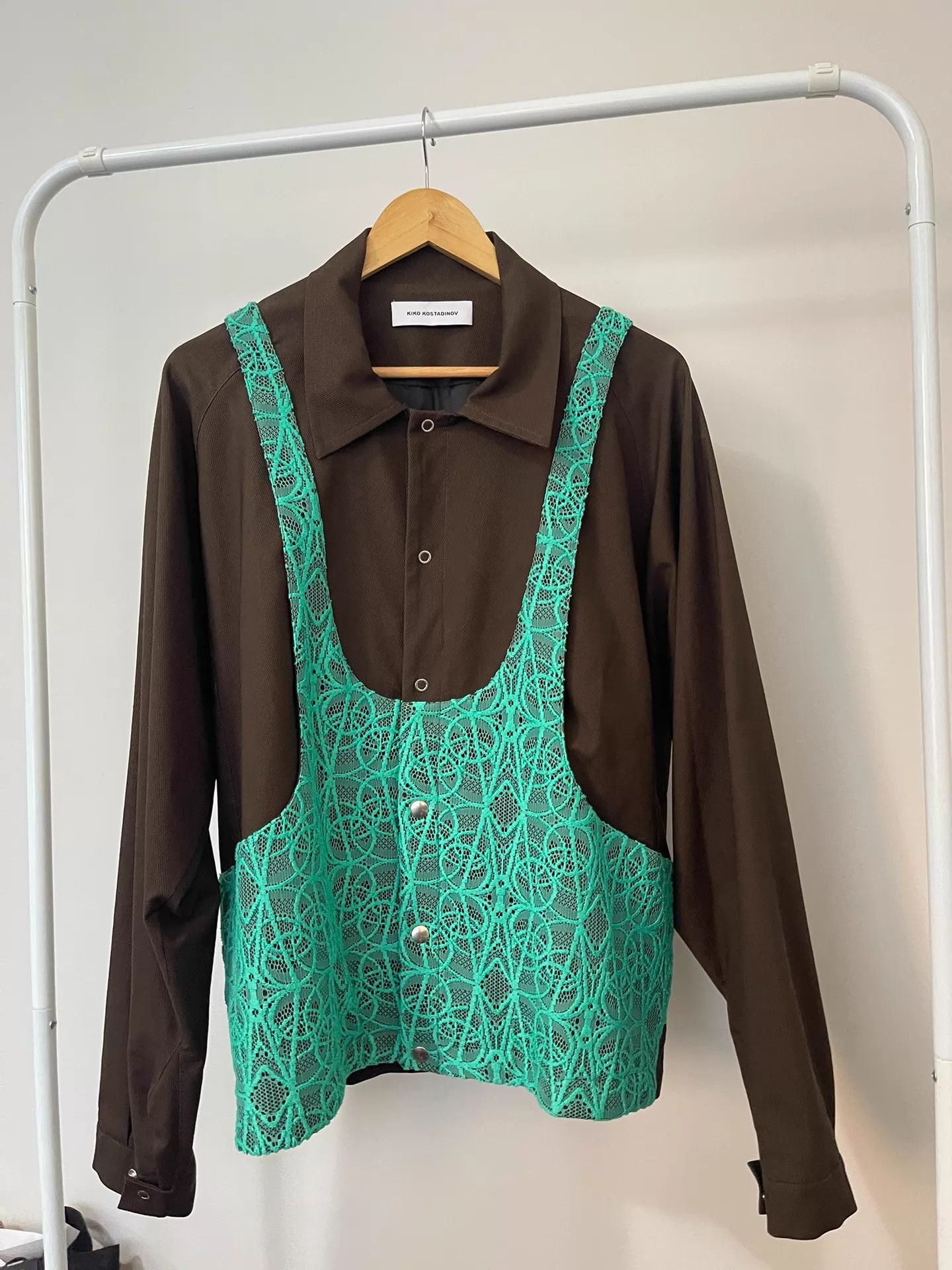 Kiko Kostadinov Kiko Kostadinov 22ss elio lace colorblock brown green vest Size US M / EU 48-50 / 2 - 1 Thumbnail
