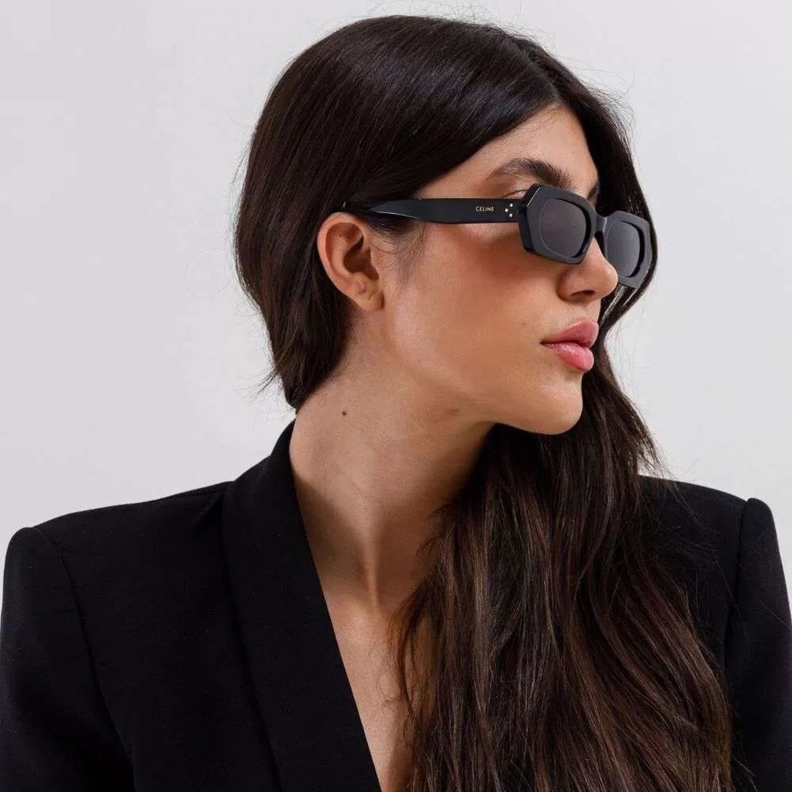 Celine CELINE Sunglasses CL40243I 5101A Black Dark Grey Women NEW Size ONE SIZE - 1 Thumbnail