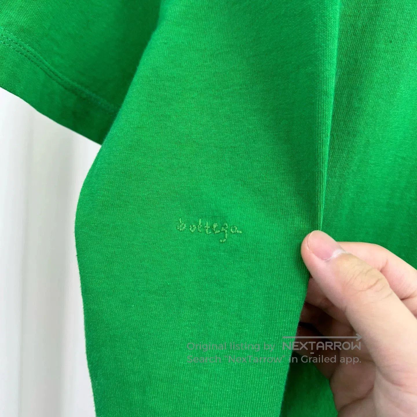 Bottega Veneta Bottega Veneta Embroidered Short Sleeve Green Tee. Size US S / EU 44-46 / 1 - 6 Thumbnail