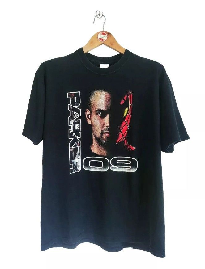 Rare Vintage Tony Parker x Spider Man Movie 2000s t-shirt N