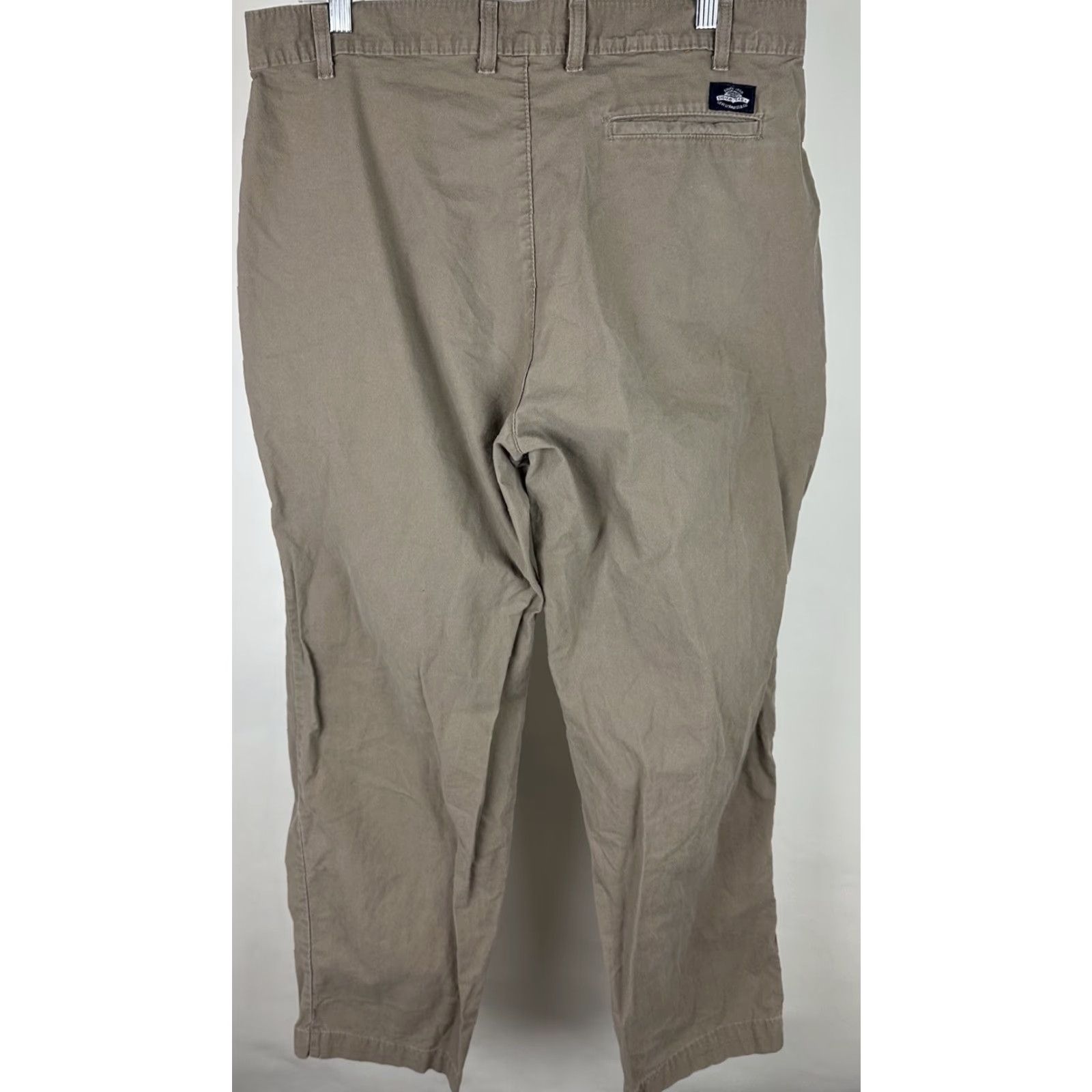 Levi's Vintage 90s LEVIS Khaki Pants 35x32 ACTUAL Relaxed Fit Double Pleat Chinos Army Size US 35 - 7 Thumbnail