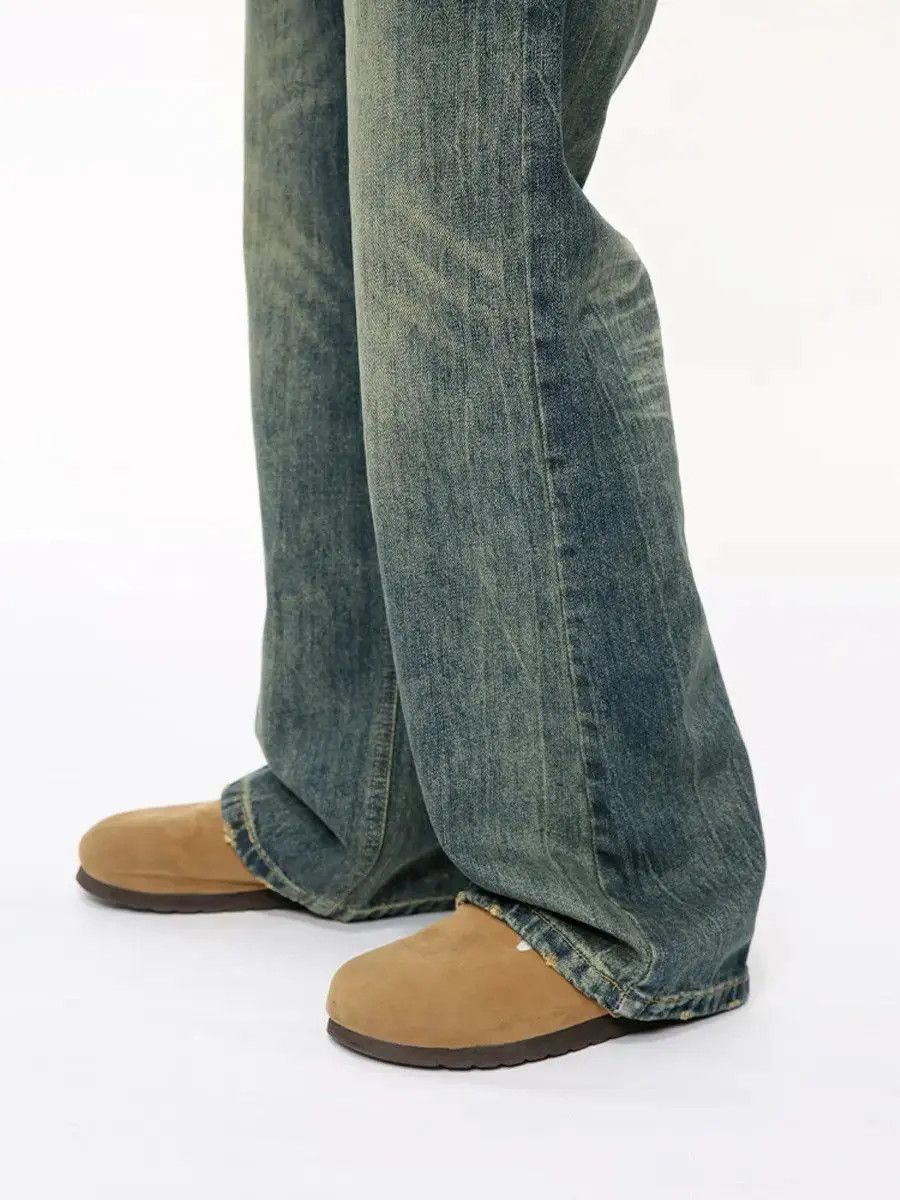 Japanese Brand Retro loose high street micro flared jeans Size US 32 / EU 48 - 4 Thumbnail