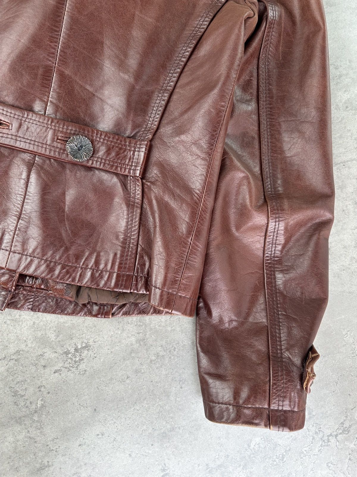 Japanese Brand Vintage Leather Jacket Size S / US 4 / IT 40 - 16 Thumbnail
