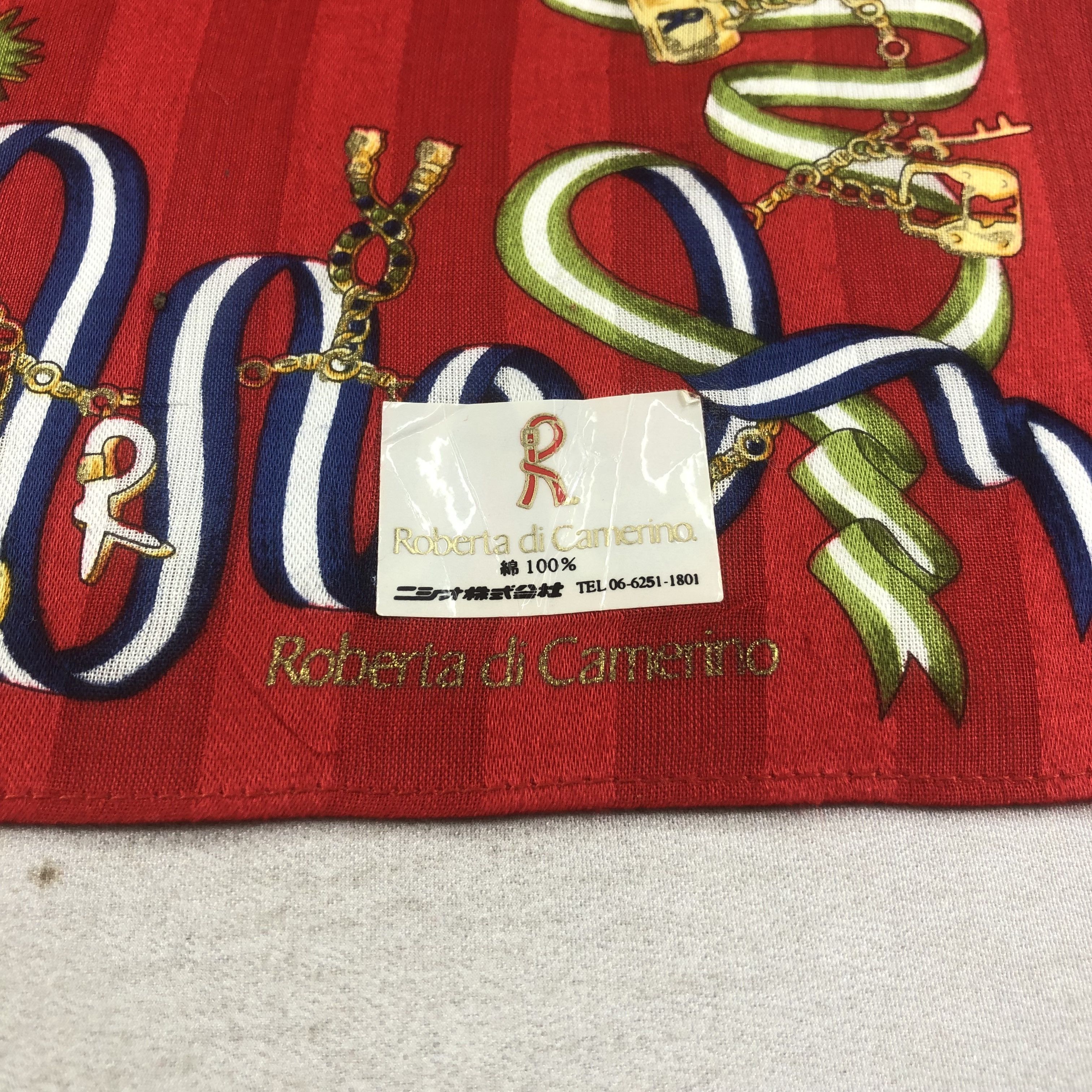 Roberta di Camerino × Vintage Roberta di Camerino Handkerchief Neckerchief Bandana H2303 Size ONE SIZE - 4 Thumbnail