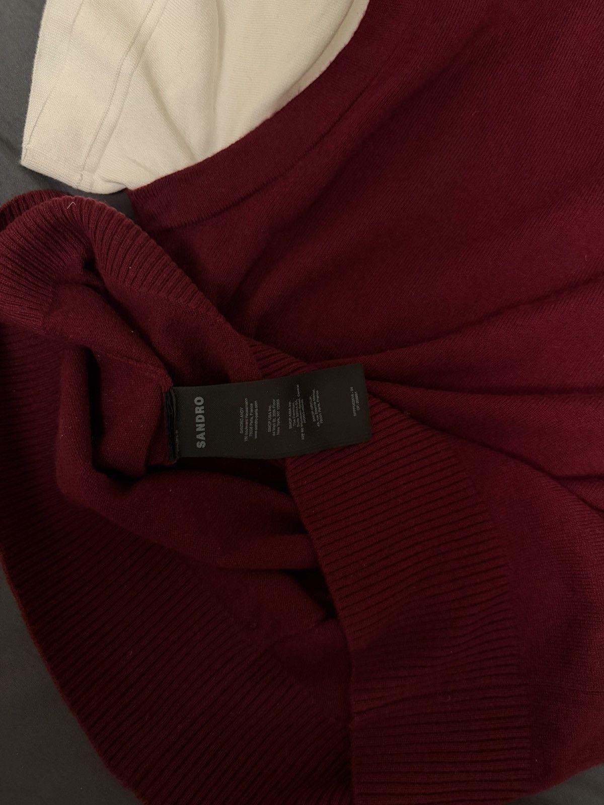 Sandro Sandro Knit Vest (Burgundy) Size S / US 4 / IT 40 - 13 Thumbnail