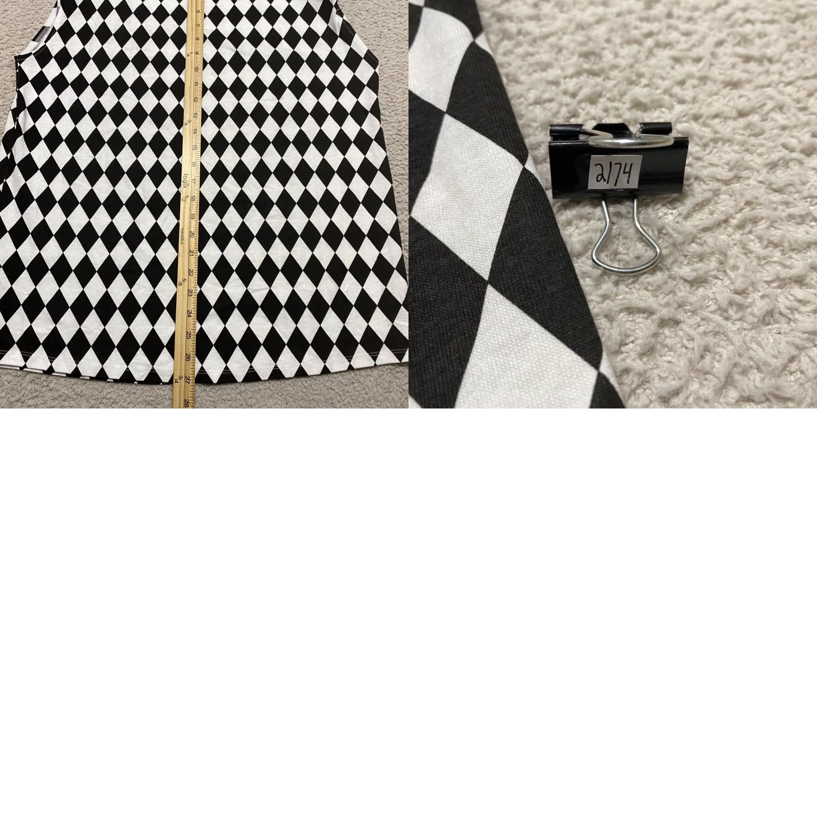Karl Lagerfeld Karl Lagerfeld x Kenneth Ize Womens Tank Top Embroidered Plaid Sleeveless Black L Top Size L / US 10 / IT 46 - 8 Thumbnail