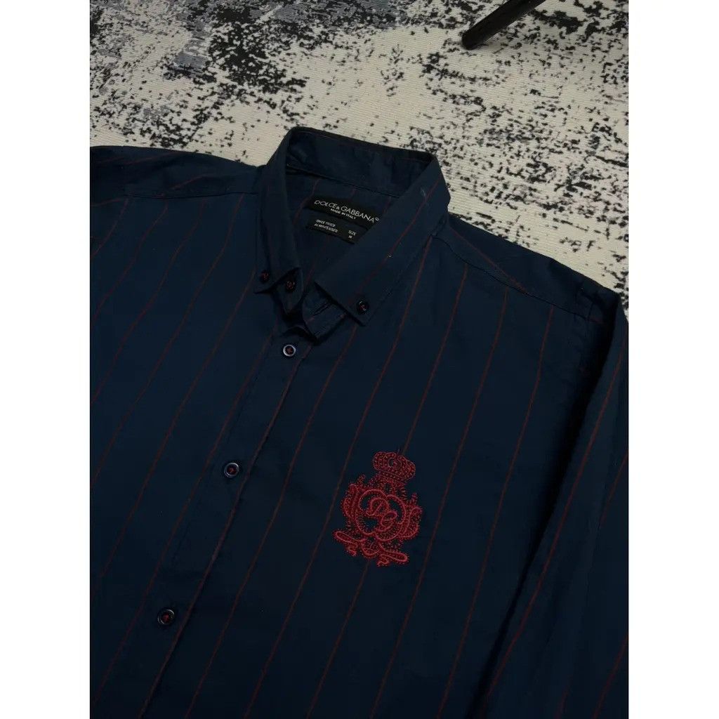 Dolce & Gabbana Dolce Gabbana Shirt Navy Size M Size US M / EU 48-50 / 2 - 3 Thumbnail