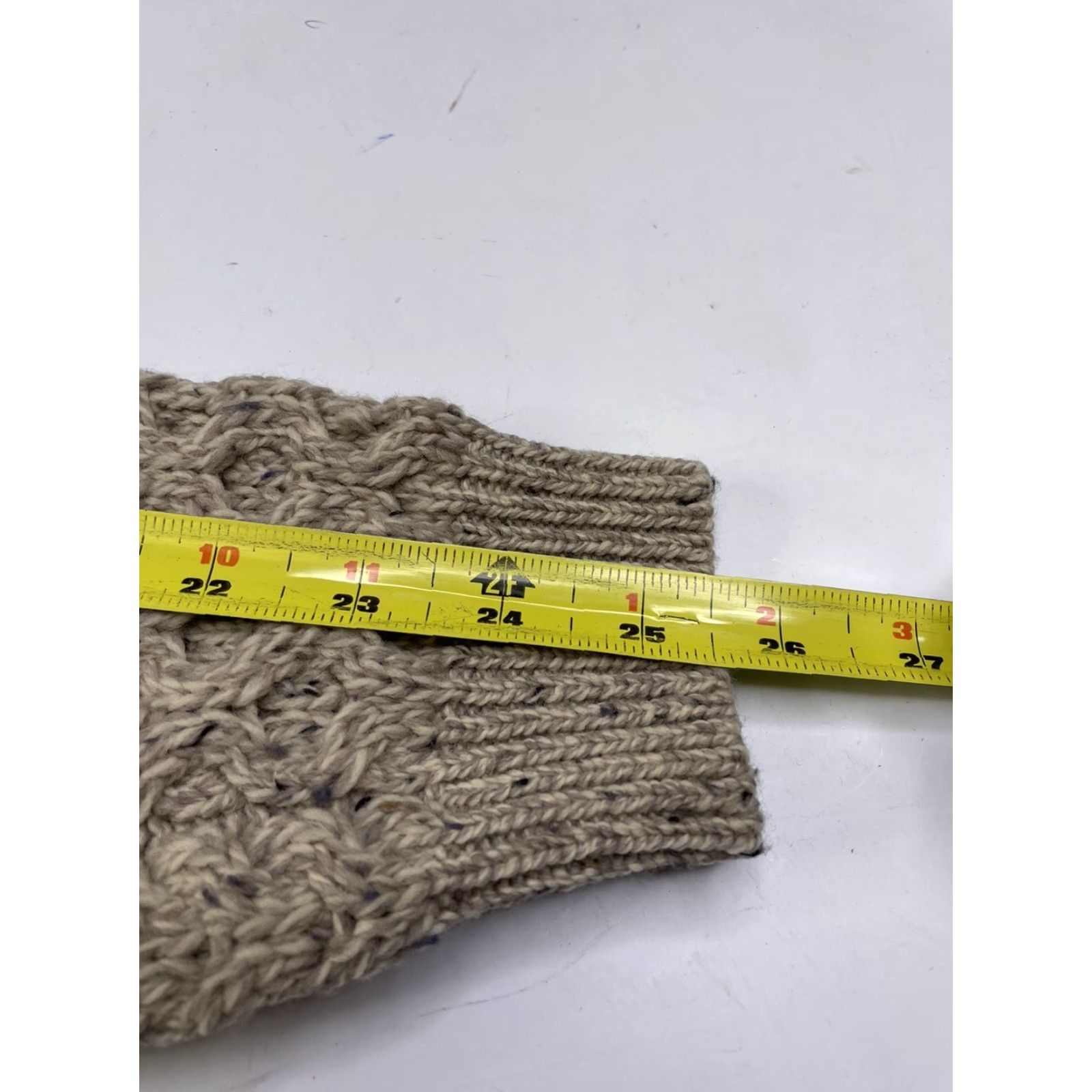 Vintage VINTAGE Aran Crafts Ireland Fisherman Sweater Cable Knit Pullover Womens Small S Crew Neck Merino Wool Oatmeal Knit Style Pullover Size S / US 4 / IT 40 - 4 Thumbnail