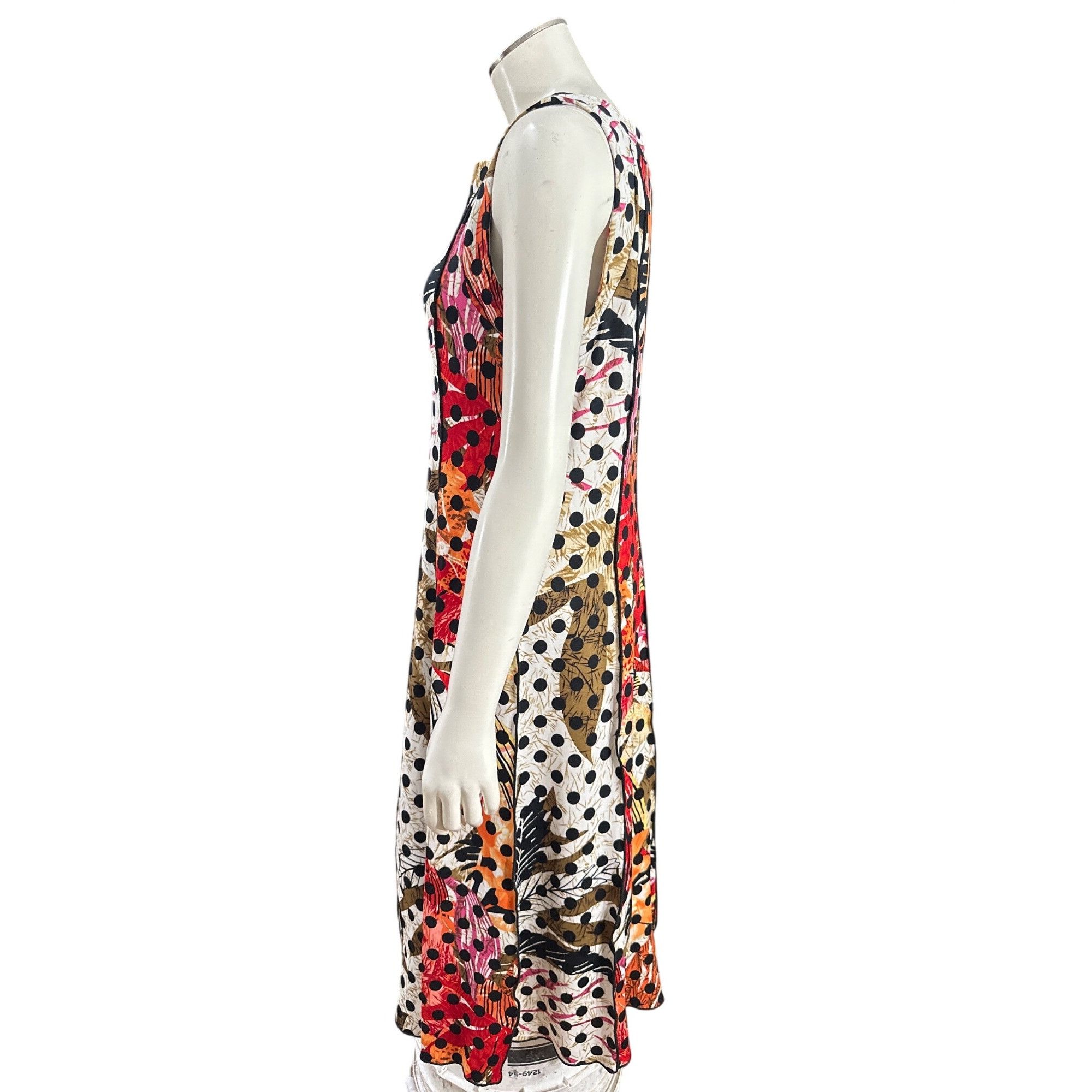 Other Voir Voir Size 14 Multicolor Polka Dot Patchwork Leaf Print Size XL / US 12-14 / IT 48-50 - 3 Thumbnail
