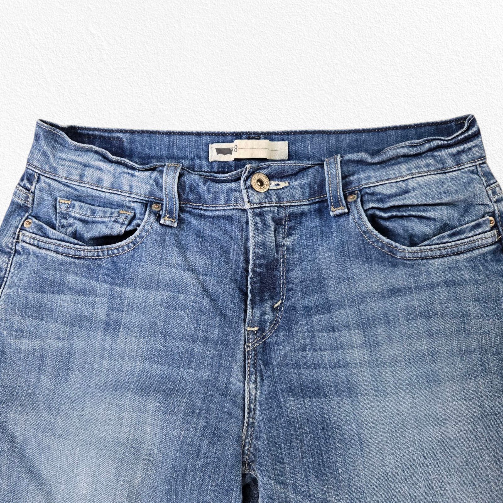Levi's Levi's 517 Medium Wash Mid Rise Cropped Capri Jeans Size 8 Size 30" / US 8 / IT 44 - 3 Thumbnail