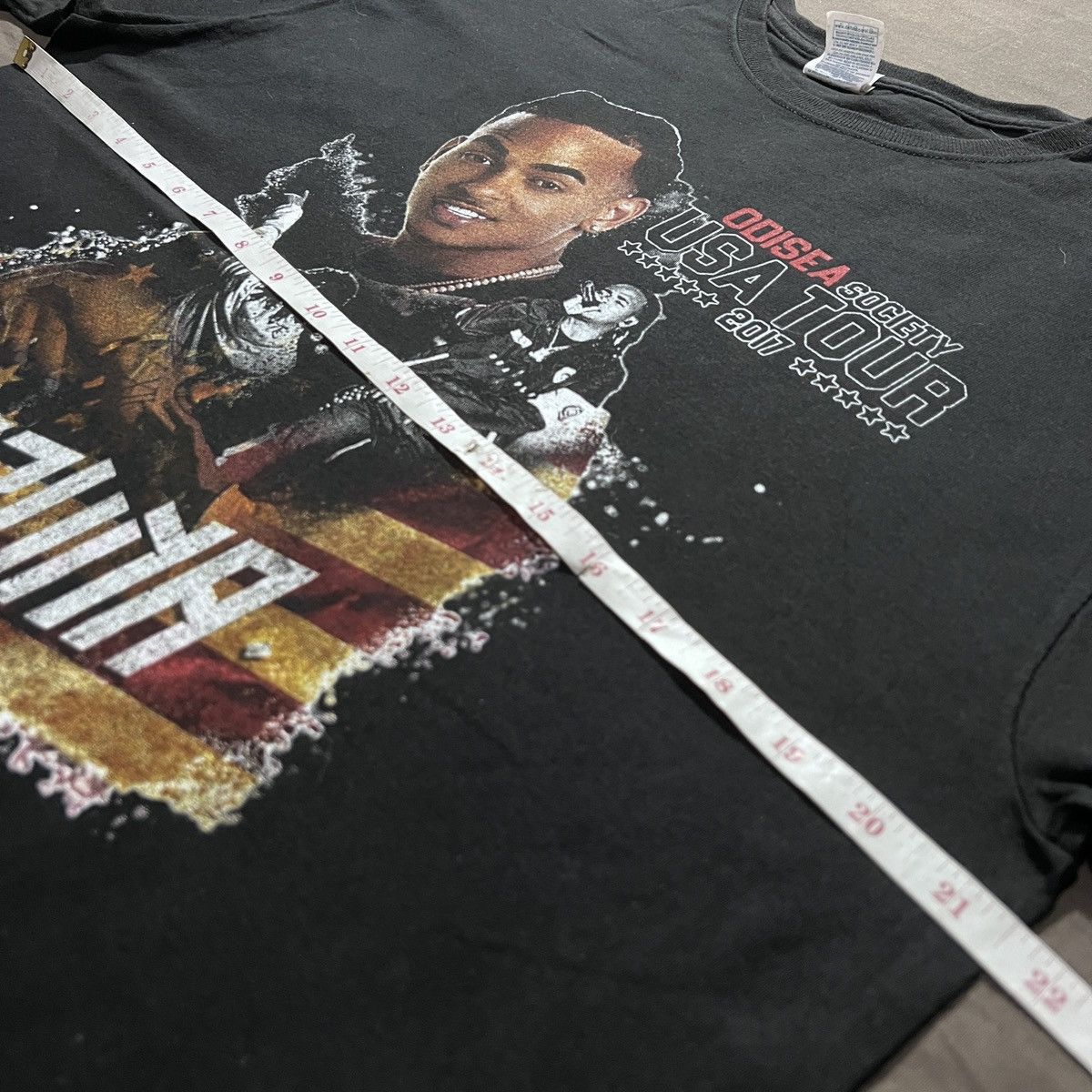 Rap Tees Ozuna Odisea Society USA Tour Tee R&B Latin pop Size US L / EU 52-54 / 3 - 7 Thumbnail