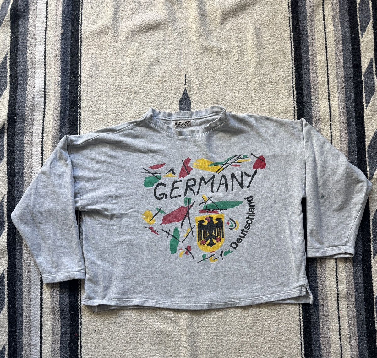 Vintage Vintage 80s Germany Deutschland KICKOFF Sweatshirt XL Size US XL / EU 56 / 4 - 1 Thumbnail