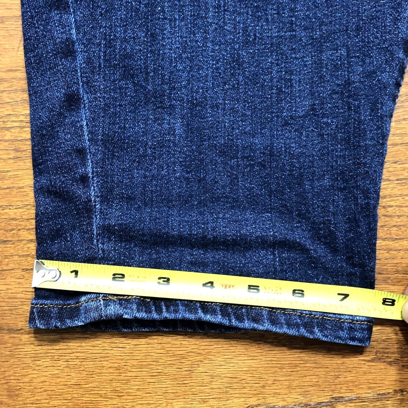 Vintage Lane Bryant Jeans Womens Plus 22 Dark Wash Low Rise Boyfriend Blue Denim 90s College Womens Jeans Size 40" / US 18 - 6 Thumbnail