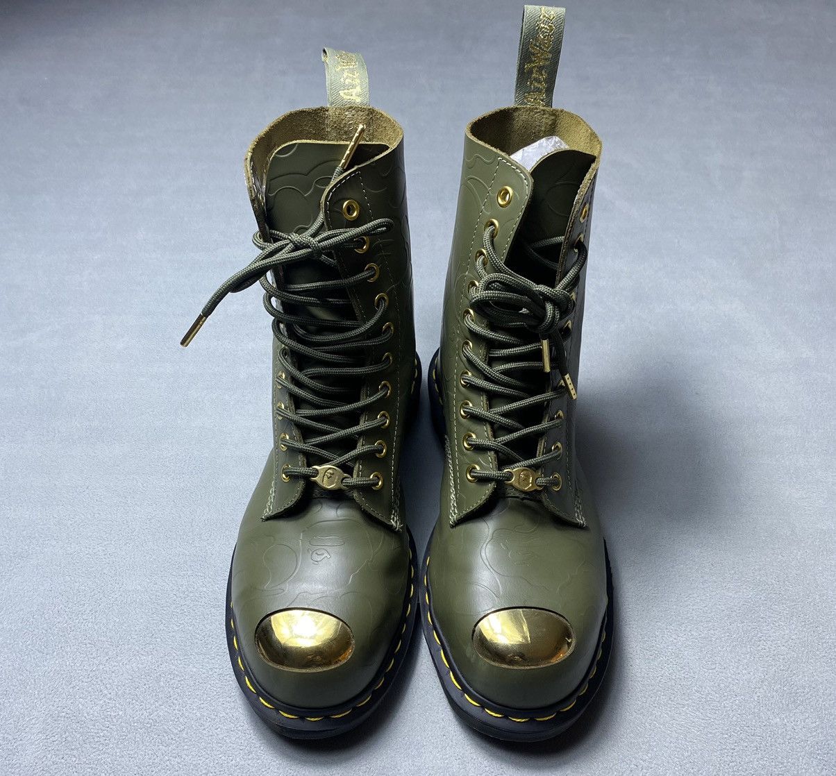 Bape × Dr. Martens Dr. Martens x Bape 1460 Pascal Olive Size US 8 / EU 41 - 4 Thumbnail