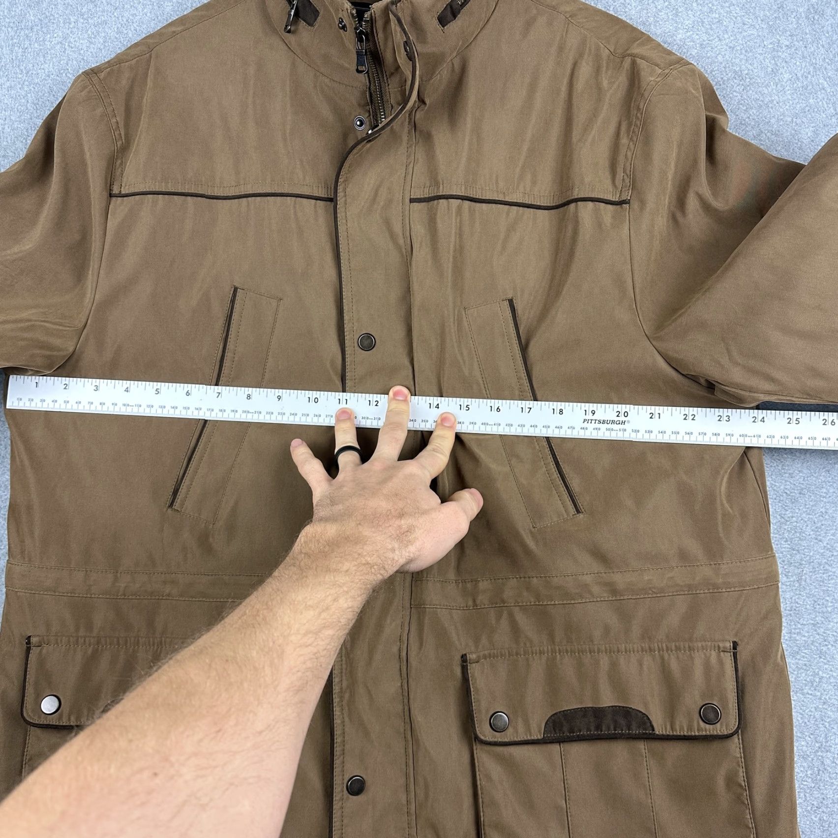 Jos. A. Bank Jos. A. Bank Reserve Coat Mens XL Brown Canvas Parka Hooded Insulated Outdoor Size US XL / EU 56 / 4 - 4 Thumbnail