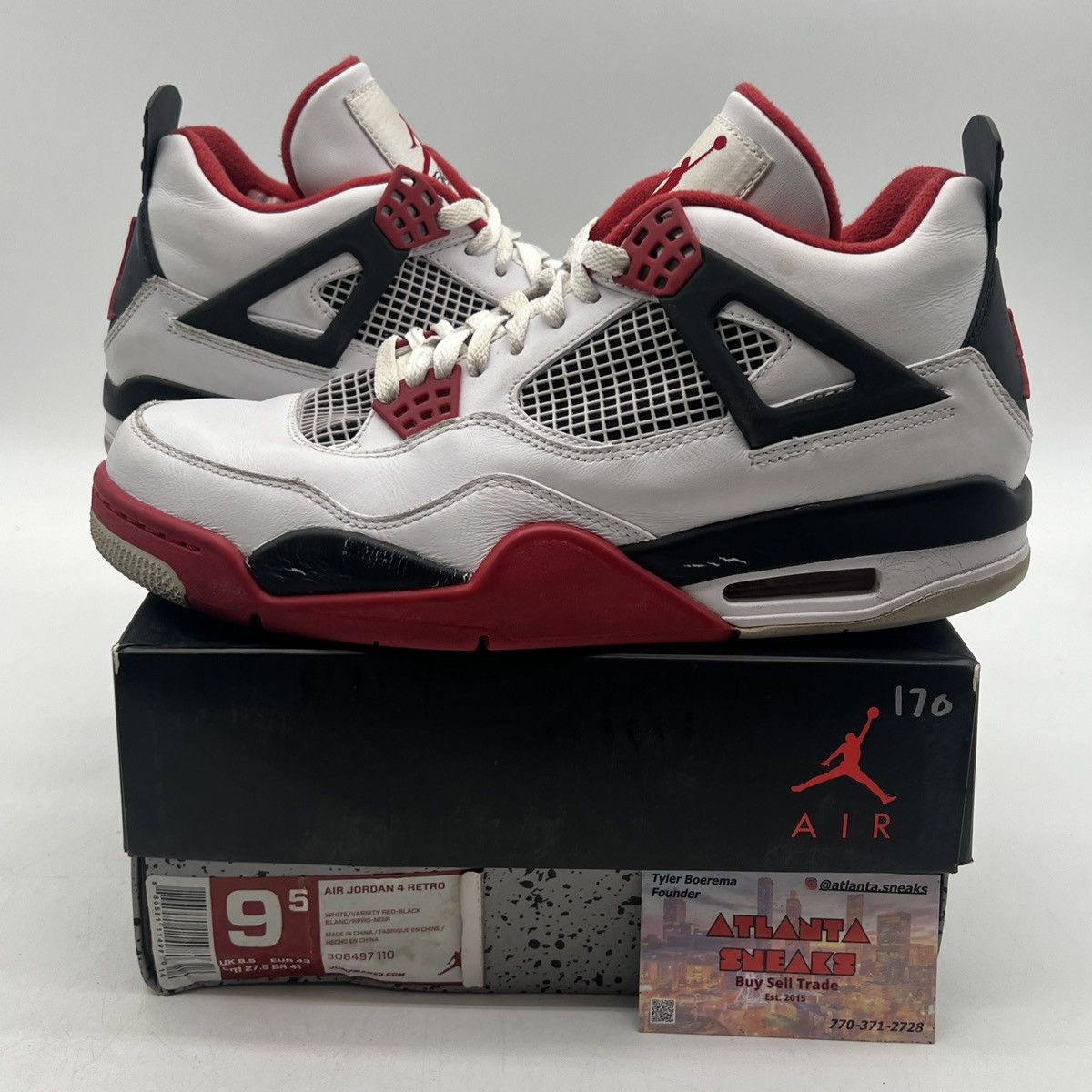 Jordan Brand Air Jordan 4 fire red Size US 9.5 / EU 42-43 - 1 Thumbnail