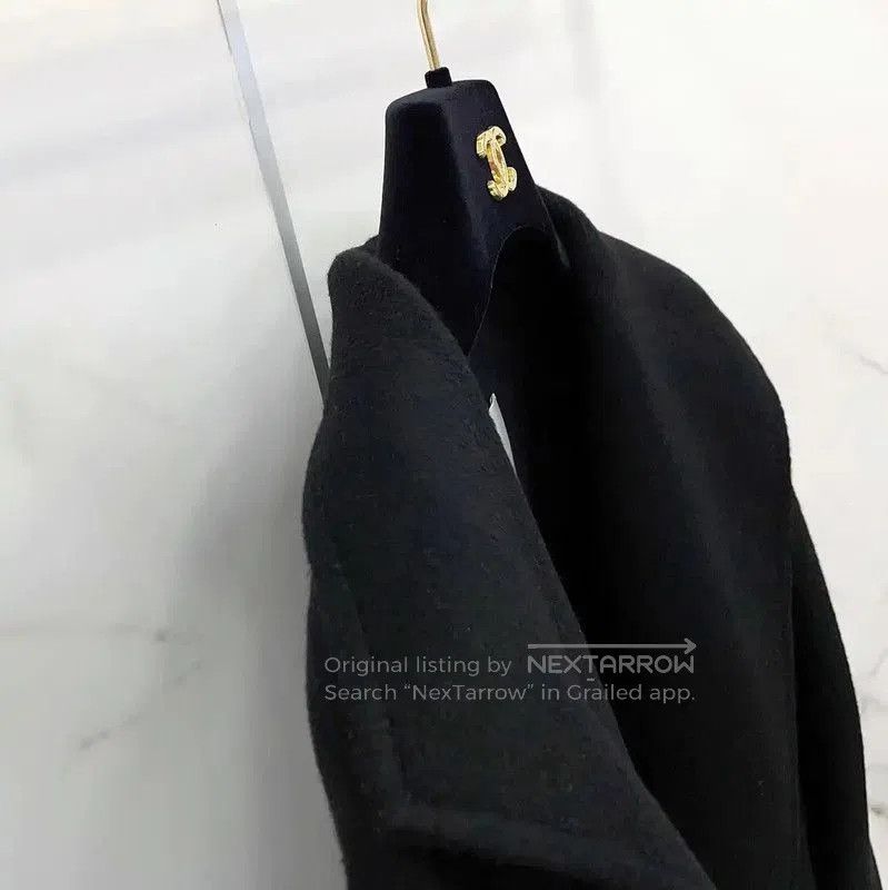 Max Mara MaxMara Black Cashmere Mid-Length Coat . Size S / US 4 / IT 40 - 6 Thumbnail