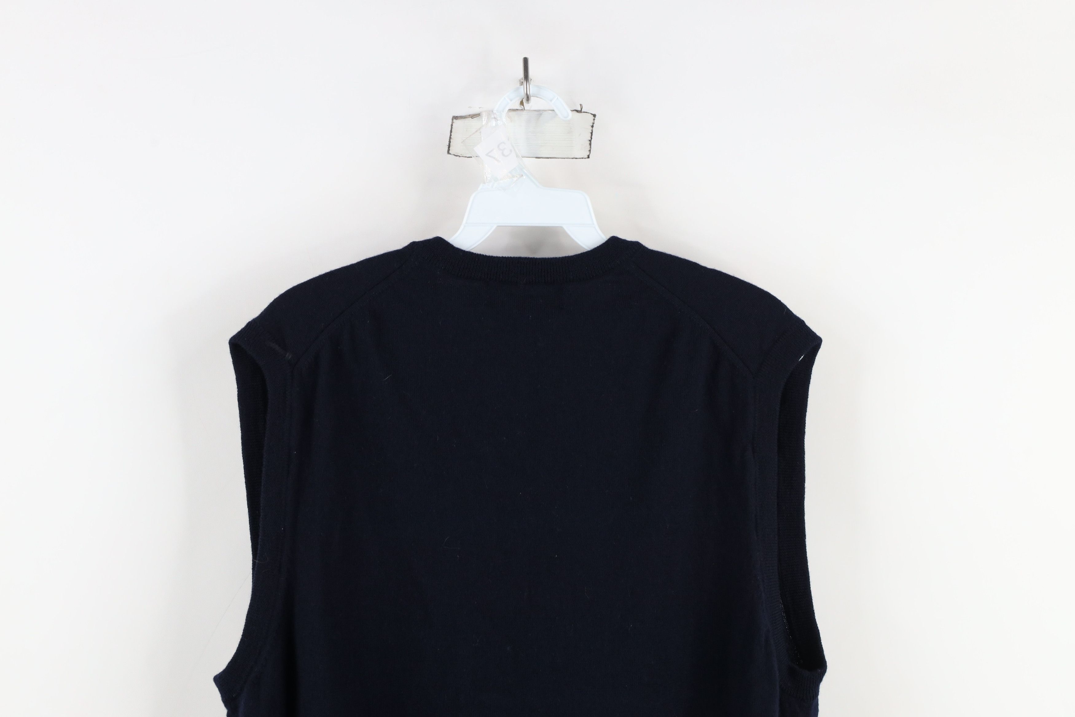Brooks Brothers × Vintage Brooks Brothers Blank Merino Wool Knit Sweater Vest AS IS Size US L / EU 52-54 / 3 - 9 Thumbnail