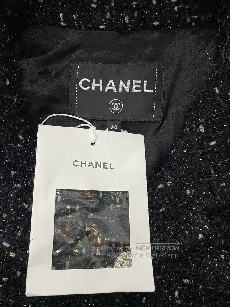 Chanel Chanel Autumn and winter handicraft workshop black gold di Size S / US 4 / IT 40 - 4 Thumbnail