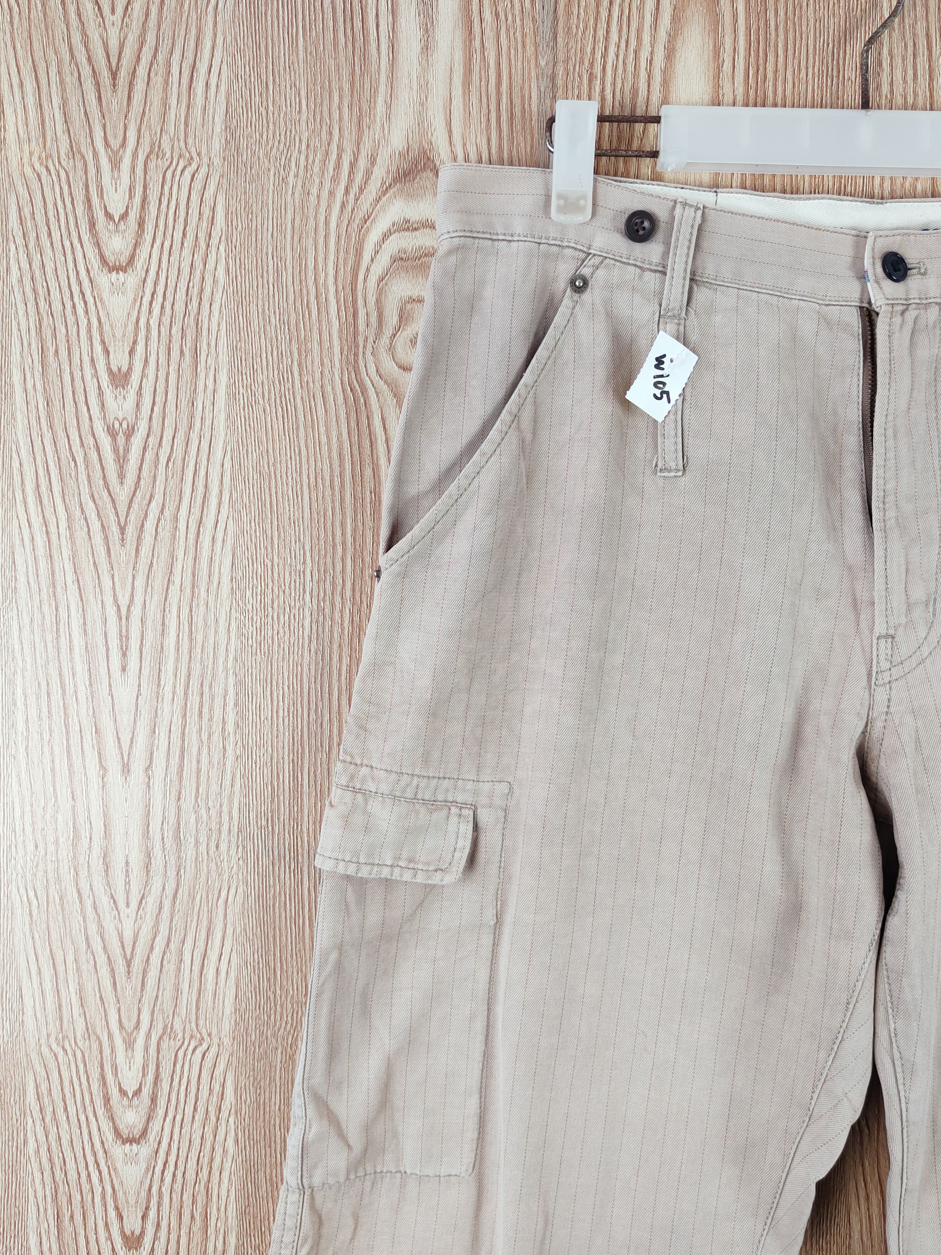 PPFM Beige Multipocket Tactical Cargo Pants #W105