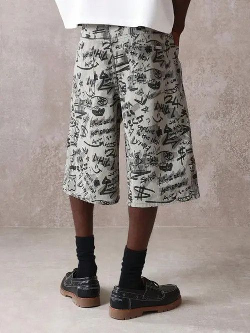 Japanese Brand × Vintage GRAFFITI vintage Y2K denim jorts skate Size US 32 / EU 48 - 3 Thumbnail