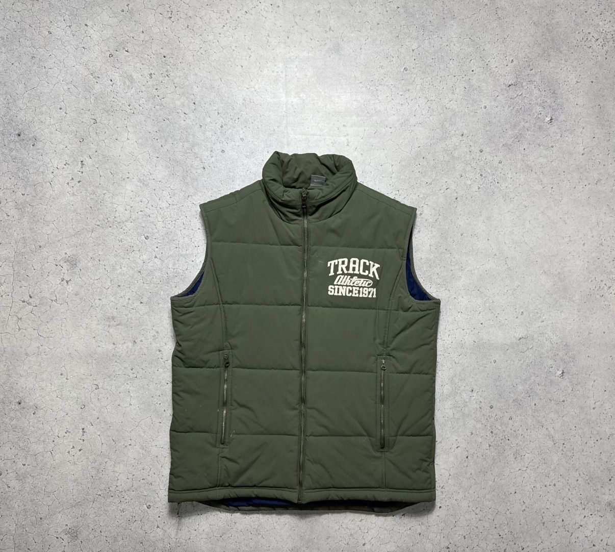 Nike Nike Athletic Vintage Down Puffer Vest Full Zip Jacket Size US M / EU 48-50 / 2 - 1 Thumbnail