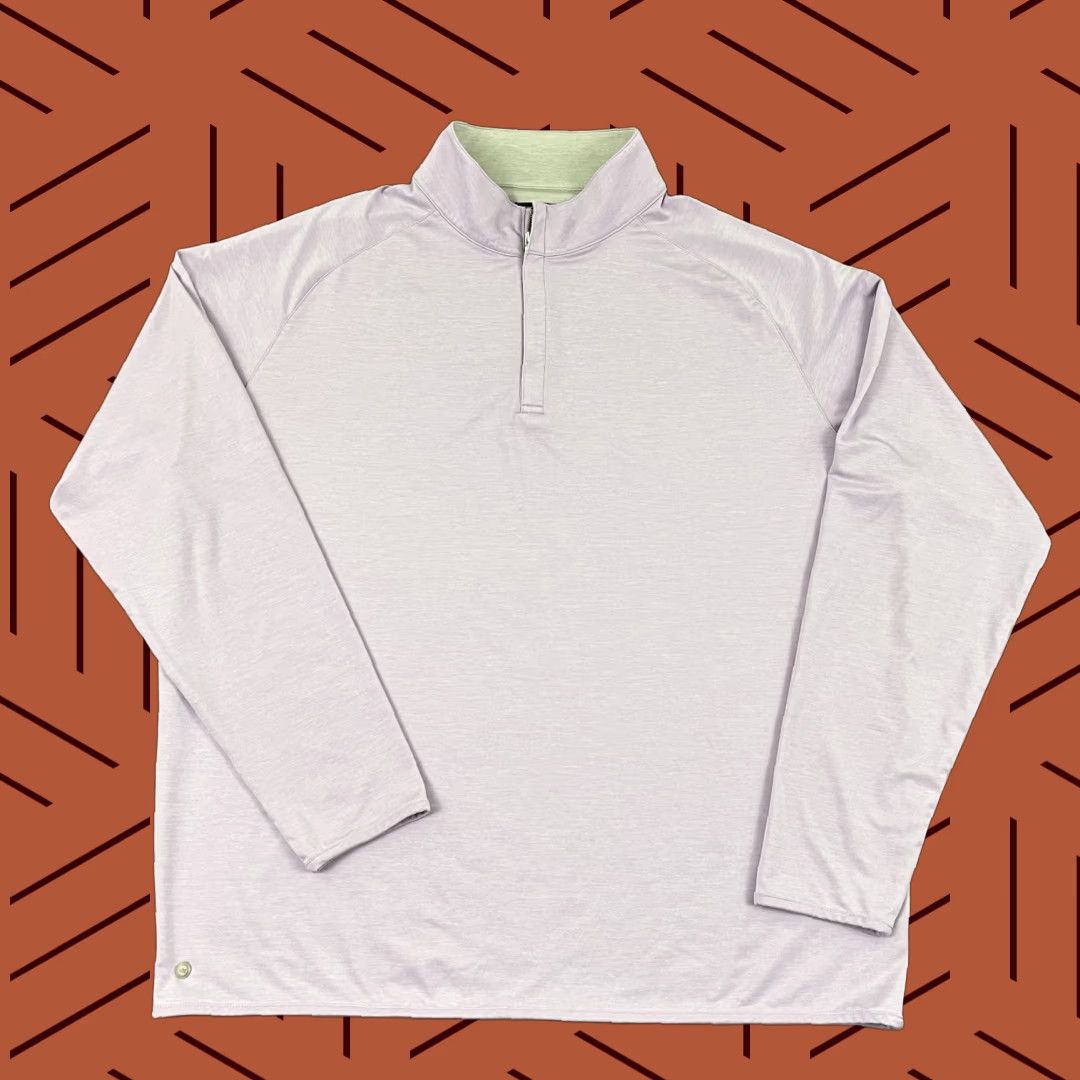 Peter Millar Peter Millar Stealth Performance Quarter Zip Pullover Mens 2XL Purple Golf Jacket Size US XXL / EU 58 / 5 - 1 Thumbnail