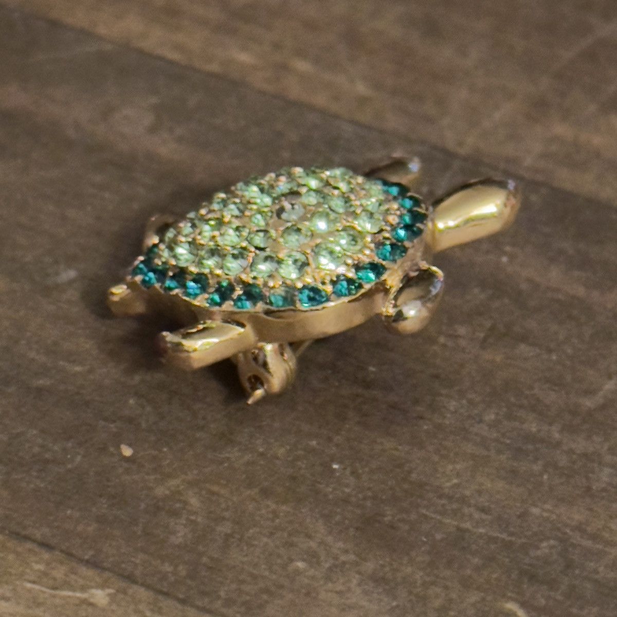 Monet Vintage Monet rhinestone turtle brooch Size ONE SIZE - 5 Thumbnail