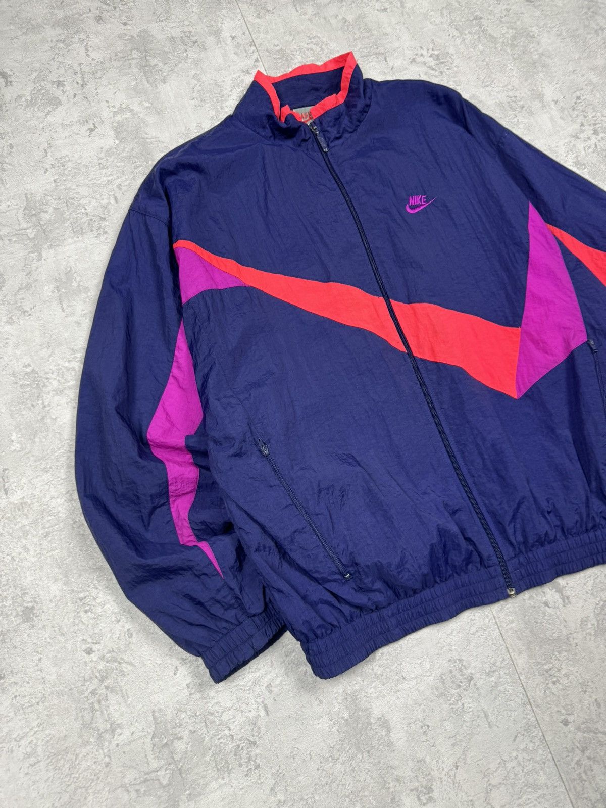Nike Vintage Nike Y2K Nylon Track Jacket Size L Size US L / EU 52-54 / 3 - 2 Thumbnail