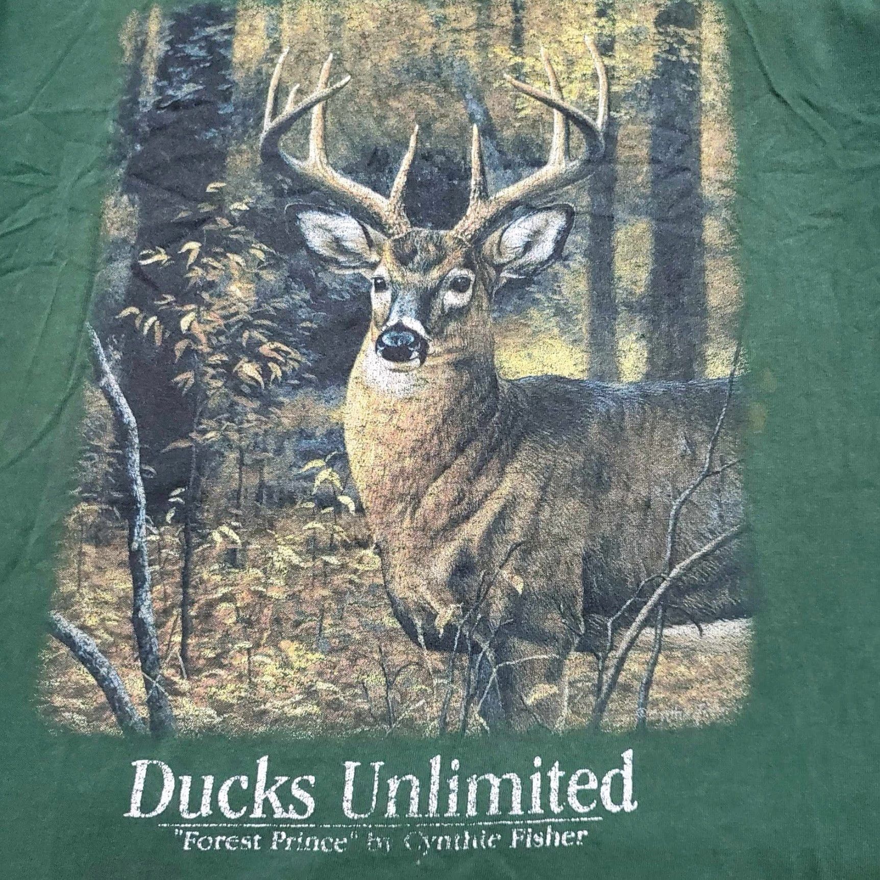 Jerzees VINTAGE Ducks Unlimited T Shirt Mens M Green Nature 90s Outdoor Animals Distressed Rare Jerzees Size US M / EU 48-50 / 2 - 2 Thumbnail