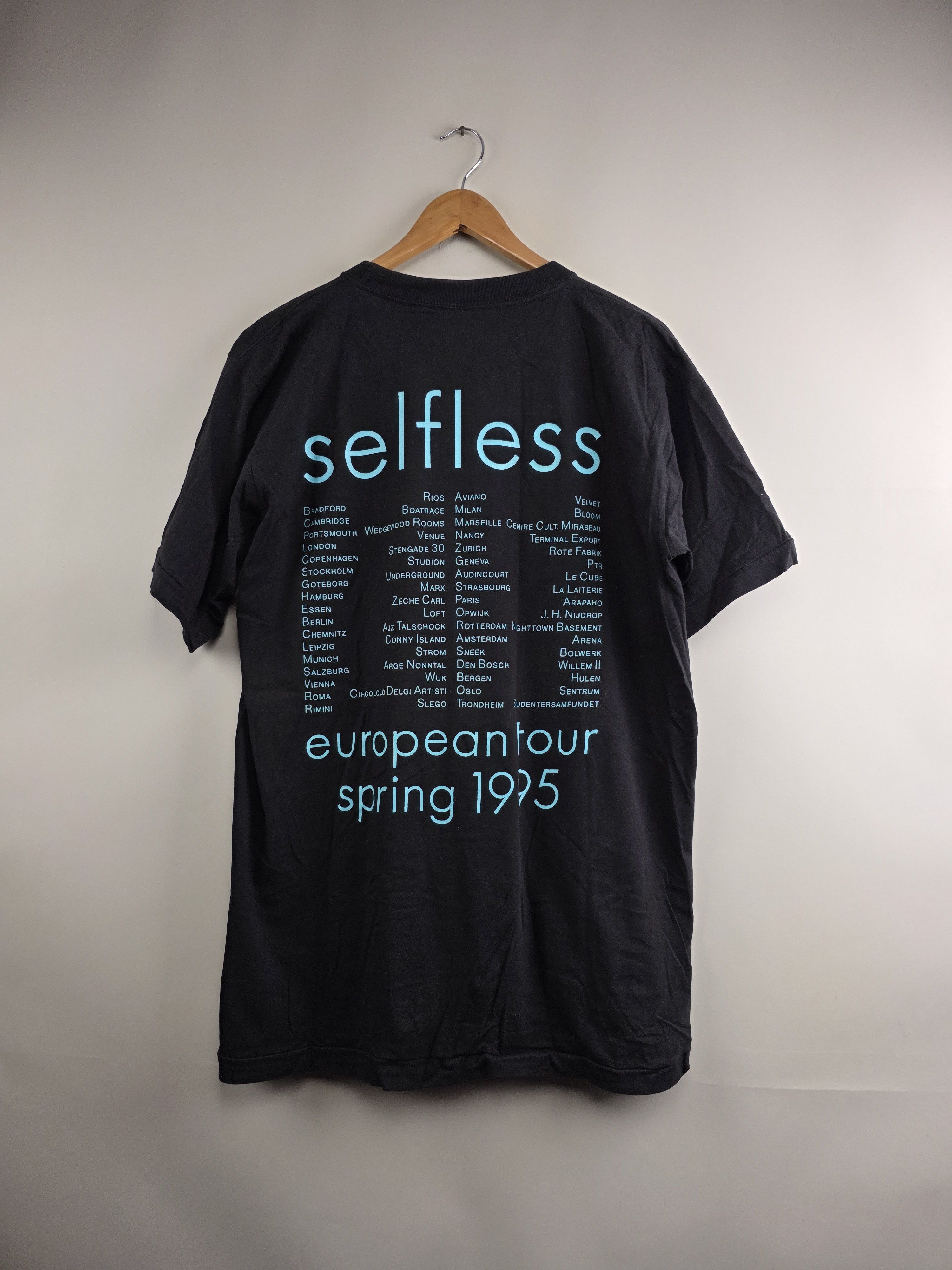 Band Tees × Vintage 1995 Godflesh Selfless Jesus Christ European Spring Tour L Size US L / EU 52-54 / 3 - 5 Thumbnail