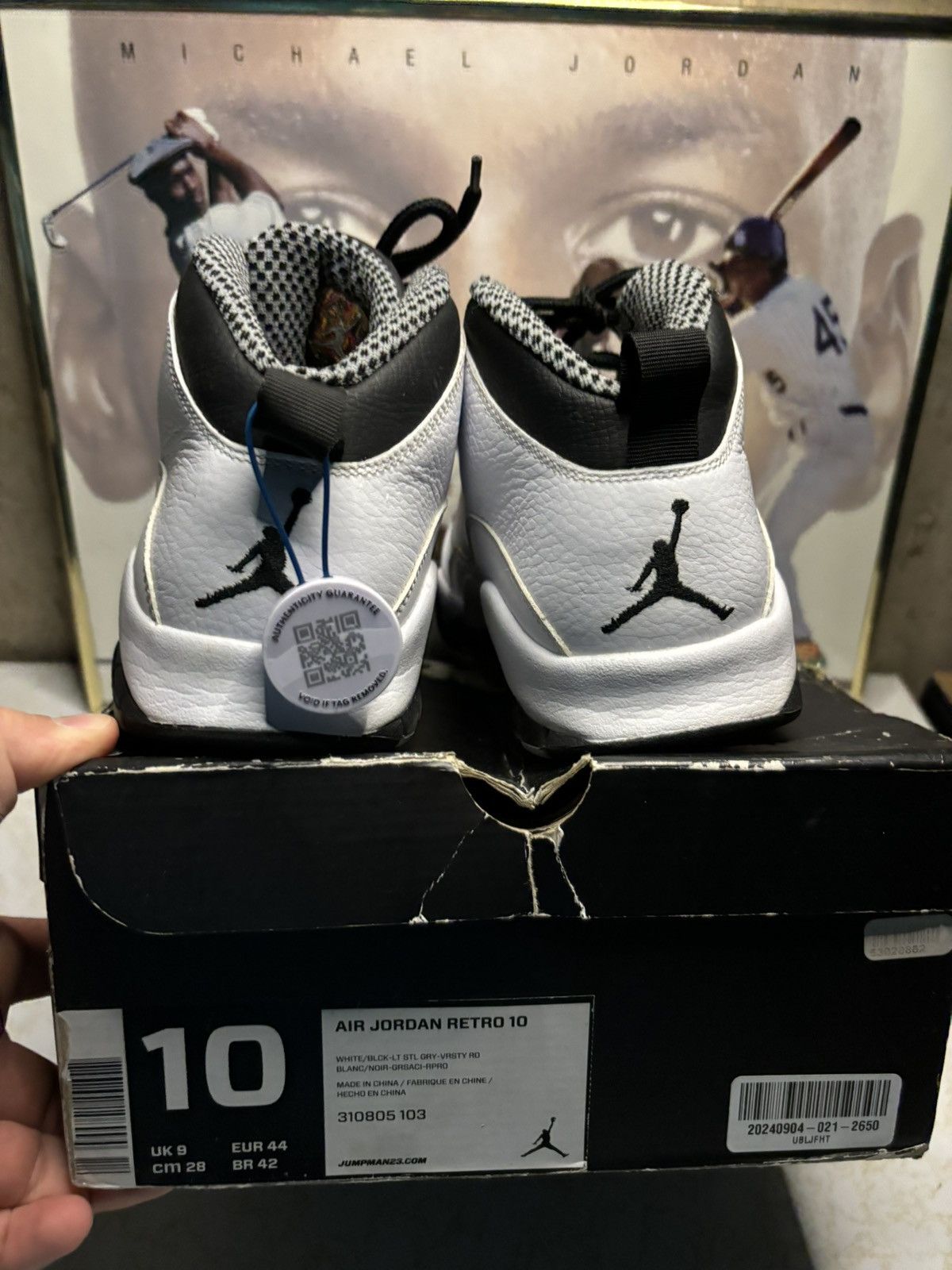 Jordan Brand Air Jordan 10 Retro 2013 Steel 2013 Size US 10 / EU 43 - 7 Thumbnail