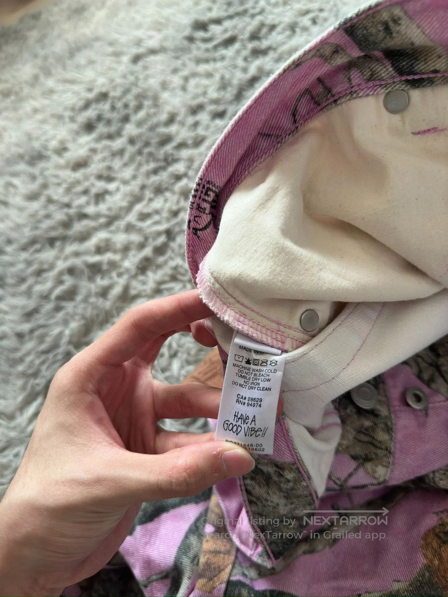Stussy Stussy x Real Tree FW22 Pink Jeans. Size US 30 / EU 46 - 7 Thumbnail