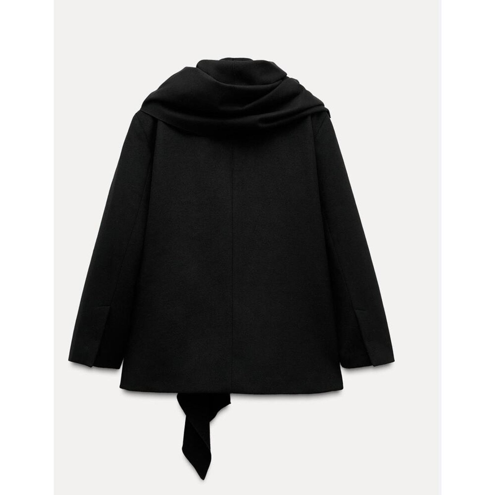 Zara Nwt-Zara- OVERSIZE BLAZER WITH WOOL SCARF-XS/S Size S / US 4 / IT 40 - 4 Thumbnail