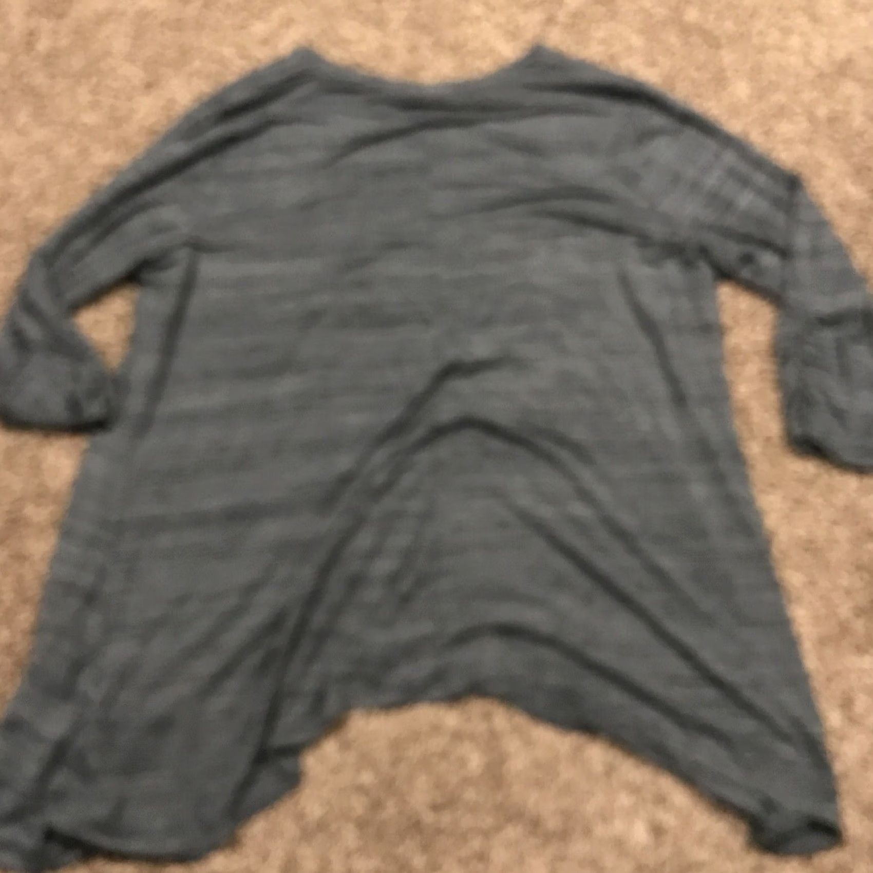 Apt. 9 Apt. 9 Blouse Womens 2X Green Long Sleeve Rayon Blend Stretch V-Neck Casual Shirt Shirt Size XXL / US 16-18 / IT 52-54 - 3 Thumbnail