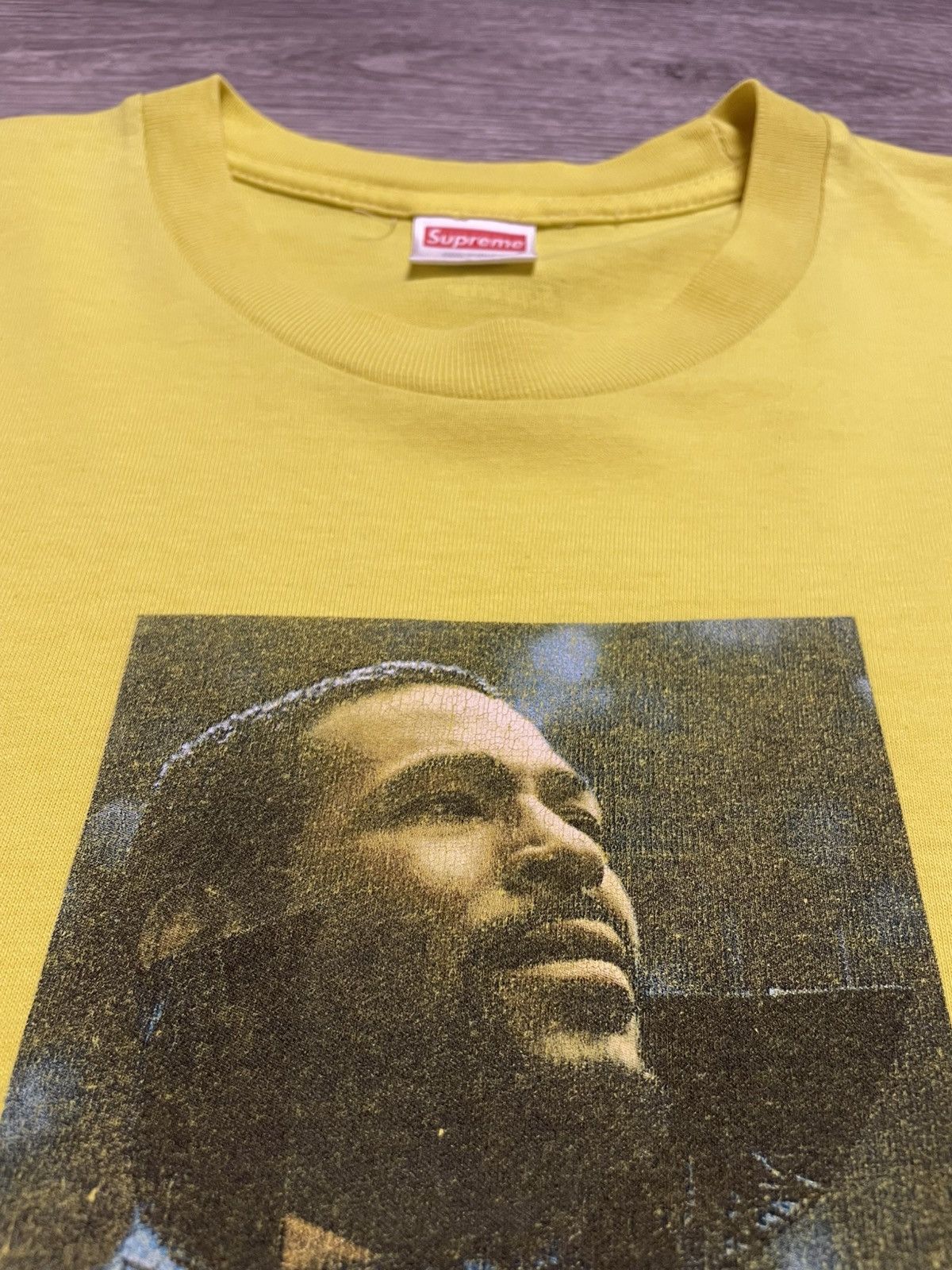 Supreme Supreme Marvin Gaye Yellow T-Shirt FW18 Size US M / EU 48-50 / 2 - 9 Thumbnail