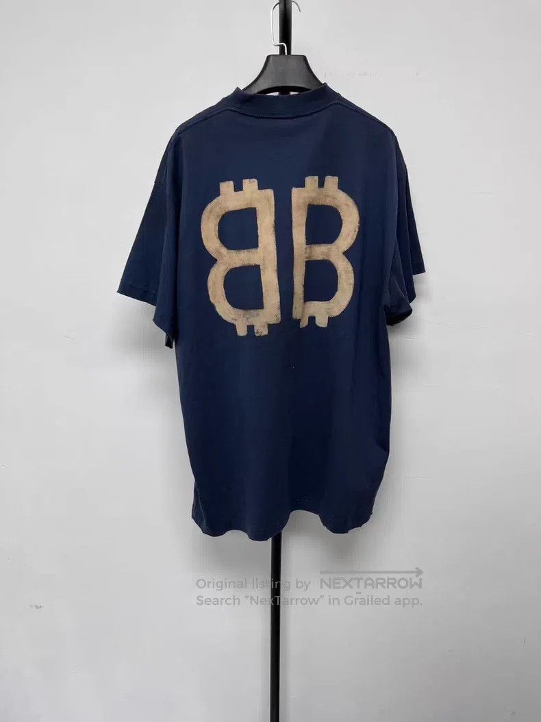 Balenciaga Balenciaga Letter Printed Round Neck Short Sleeve Size US S / EU 44-46 / 1 - 2 Thumbnail