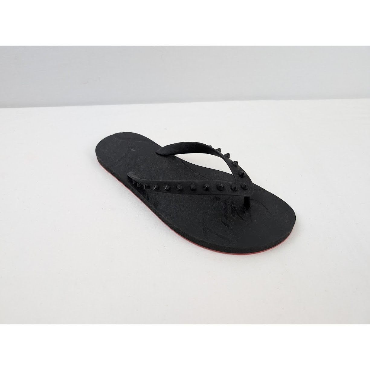 Christian Louboutin o1rshd1 Q:2 / Loubi Flip Flat in Black Size US 10 / EU 43 - 2 Thumbnail