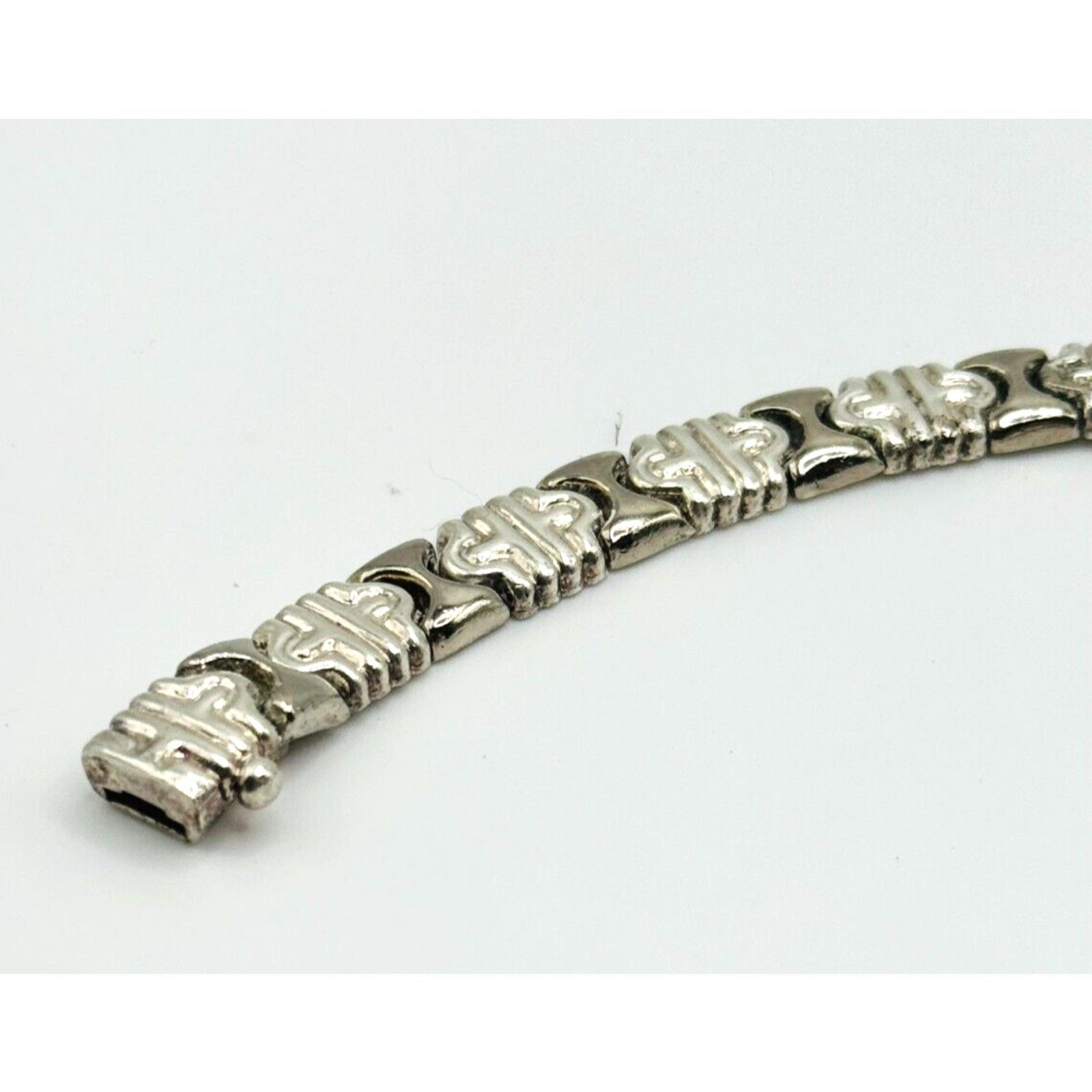Other 925 Silv Italy Link Bracelet 7 1/2" Stamped & Tested 18.29 G Size ONE SIZE - 2 Thumbnail