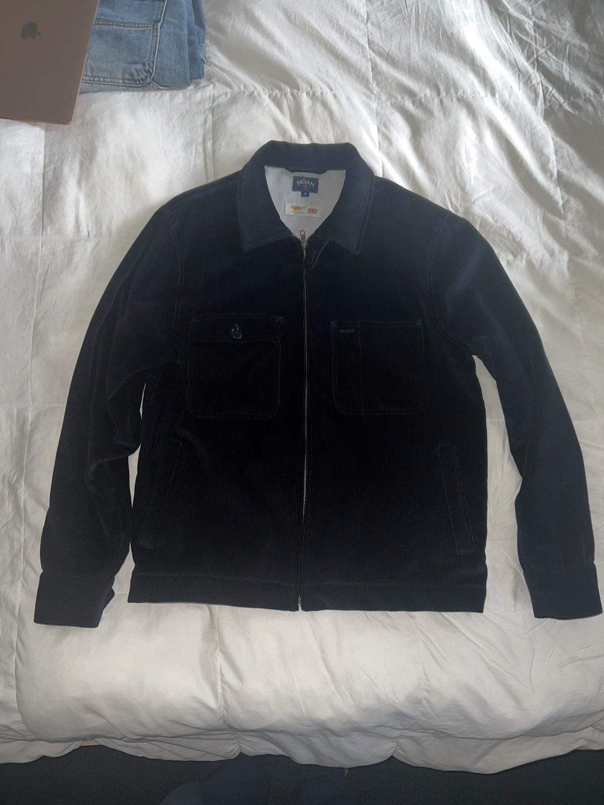 Noah Noah Navy Corduroy Work Jacket | Grailed