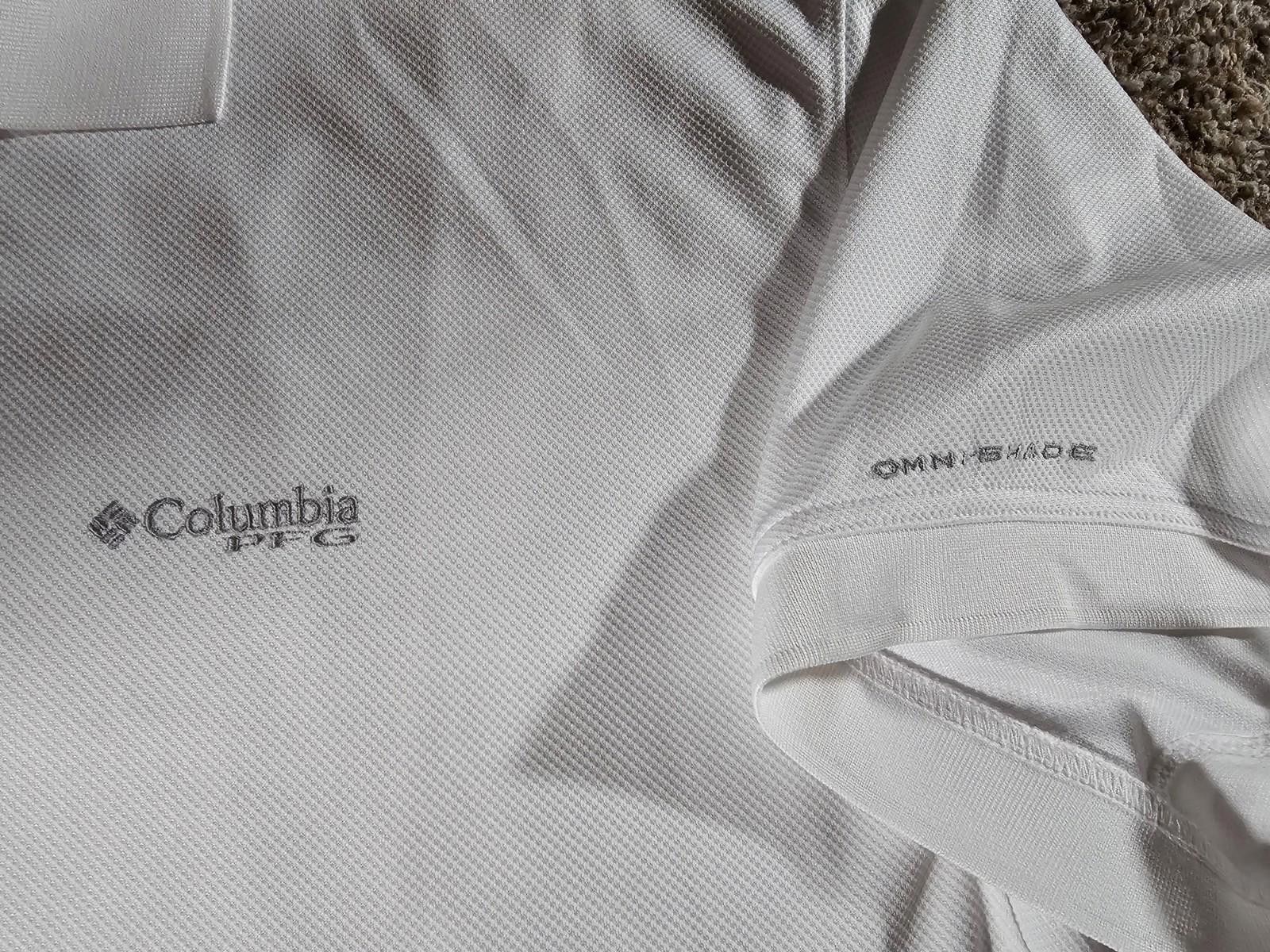 Columbia Columbia Men PFG Tamiami Polo Omni-Shade White STAIN Size US M / EU 48-50 / 2 - 4 Thumbnail