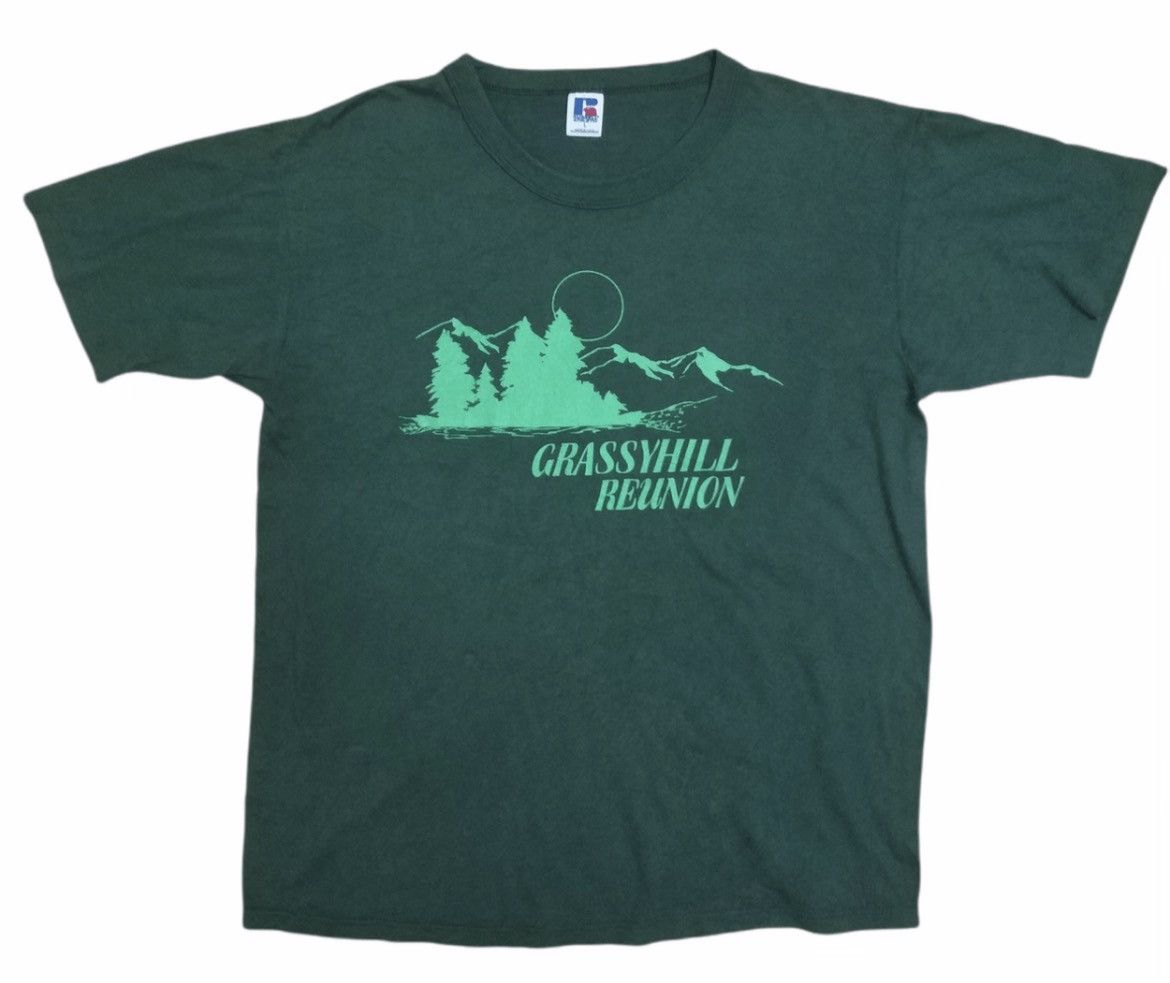 Russell Athletic 🔥Vintage 80s Russel Athletic Grassyhill Reunion Tees Size US M / EU 48-50 / 2 - 2 Thumbnail