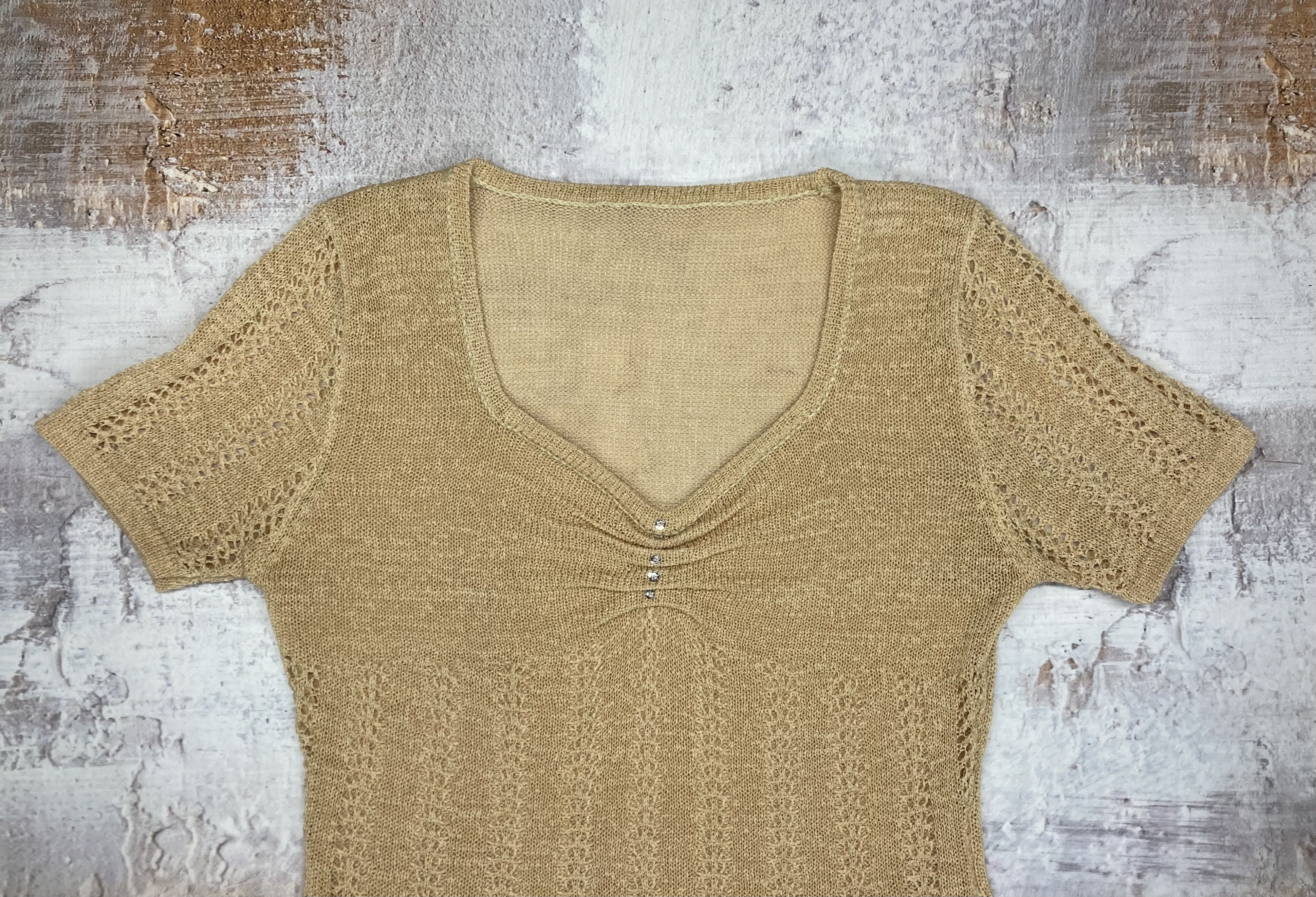 Vintage Vintage Knitted Blouse Women’s Size S Size S / US 4 / IT 40 - 2 Thumbnail