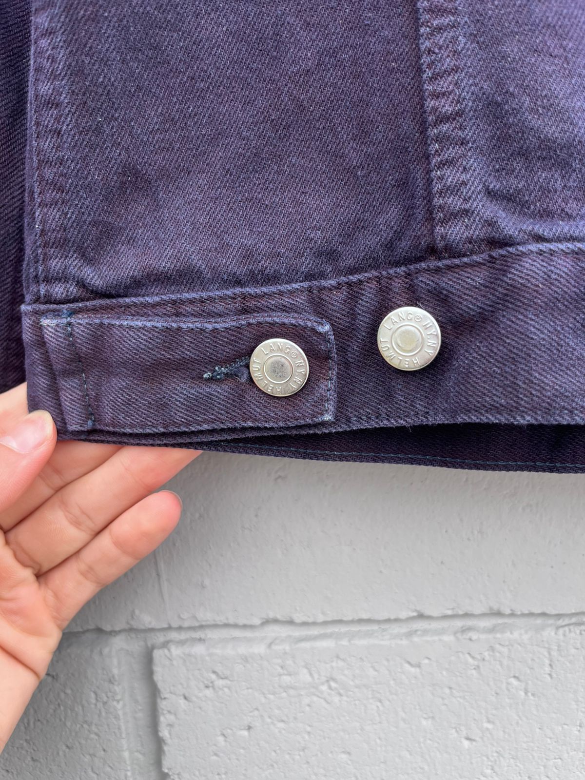 Helmut Lang Helmut Lang A/W99 Deep Purple Denim Jacket Size US XS / EU 42 / 0 - 13 Thumbnail