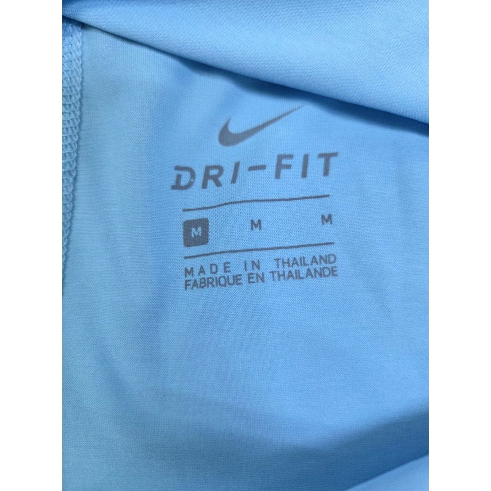 Nike Nike Womens Tank Top Dri-Fit Blue M Sleeveless T Strap Logo Print Activewear Pullover Moisture Wicking Lightweight Breathable Size M / US 6-8 / IT 42-44 - 7 Thumbnail