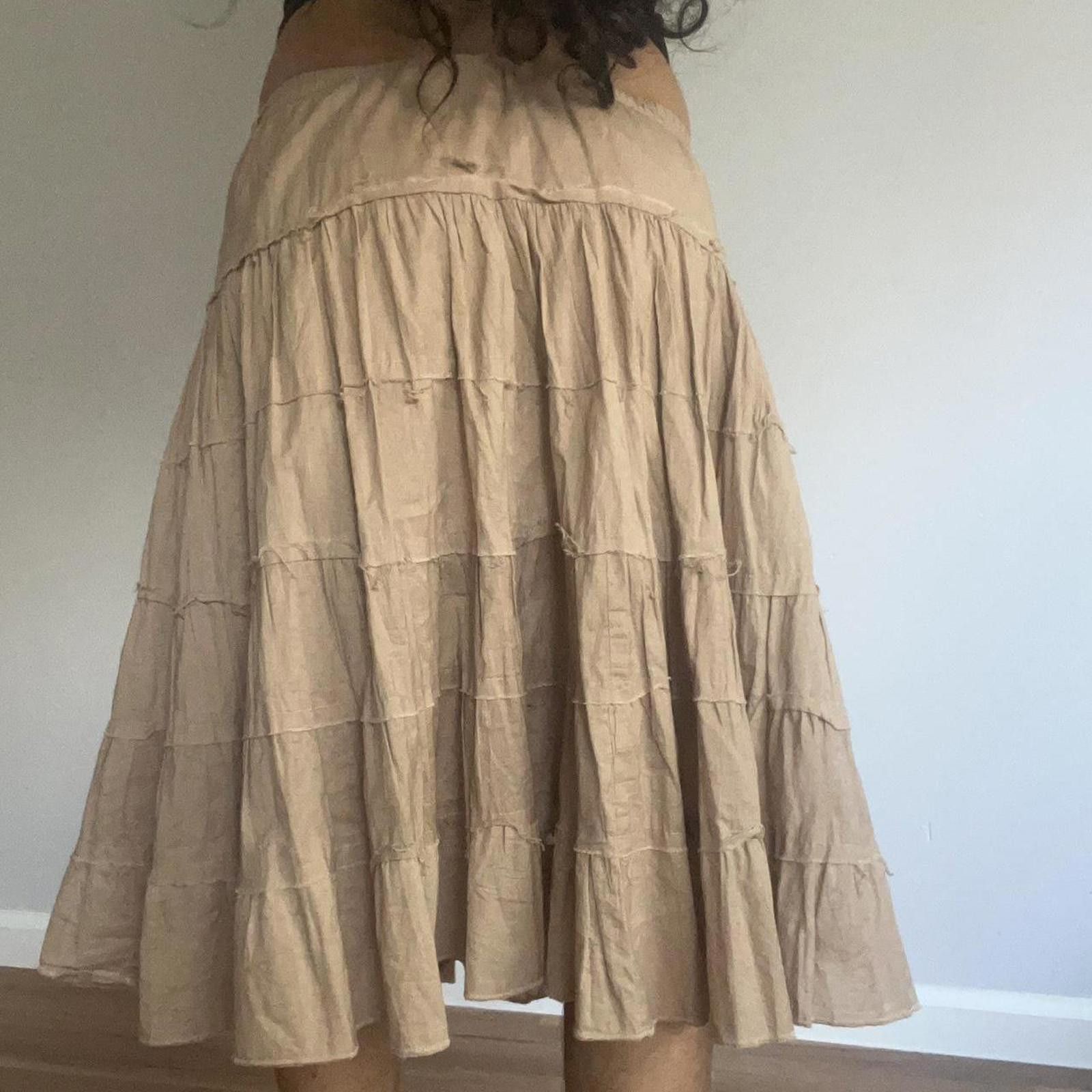 Other Tan midi skirt with a boho vibe Size 32" / US 10 / IT 46 - 4 Thumbnail