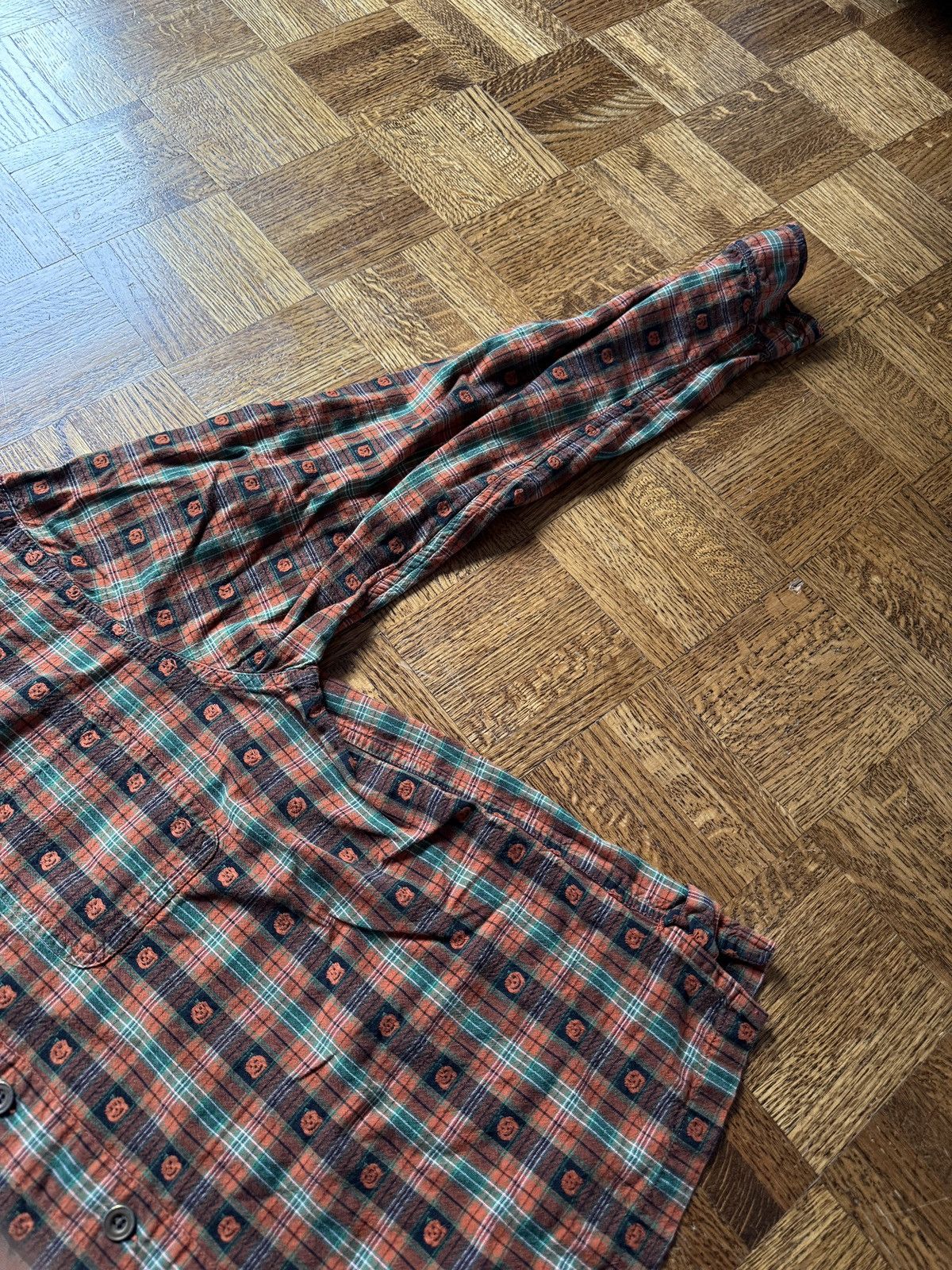 Vintage Vintage Halloween Pumpkin Button Up Flannel Shirt Size L / US 10 / IT 46 - 4 Thumbnail