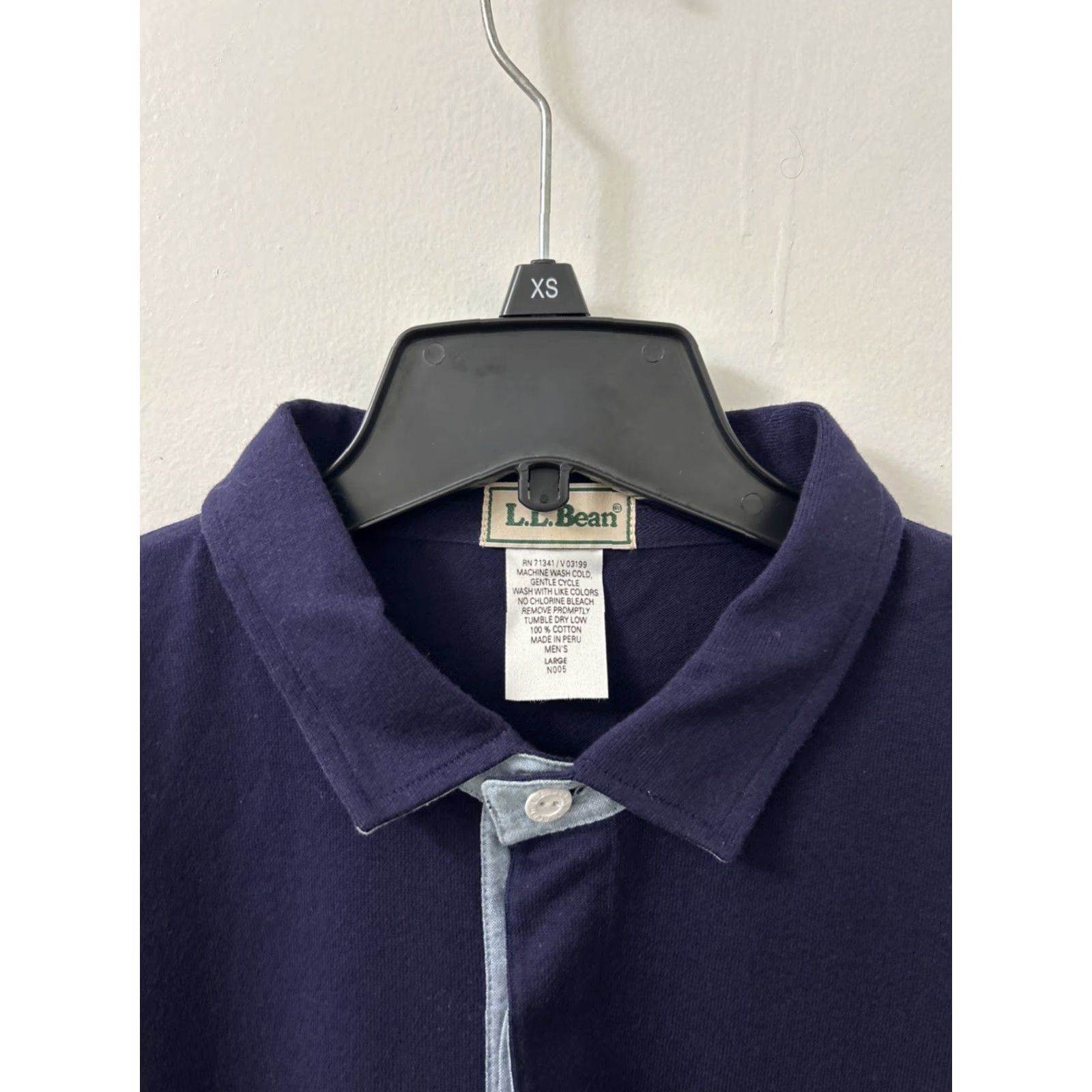 Vintage VINTAGE LL Bean Polo Shirt Mens L Large Purple Blue Rugby Short Sleeve Polo Shirt Mens L Purple Blue Rugby 90s Womens? Size US L / EU 52-54 / 3 - 5 Thumbnail