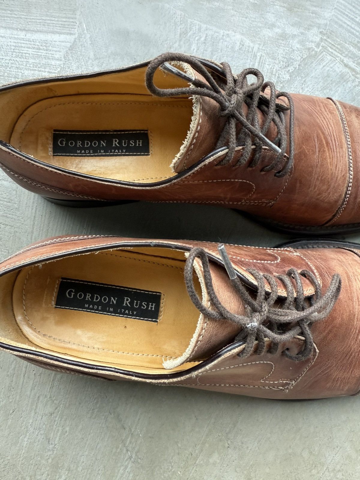 Gordon Rush Gordon Rush Cap Toe Leather Dress Shoe Size US 9.5 / EU 42-43 - 3 Thumbnail